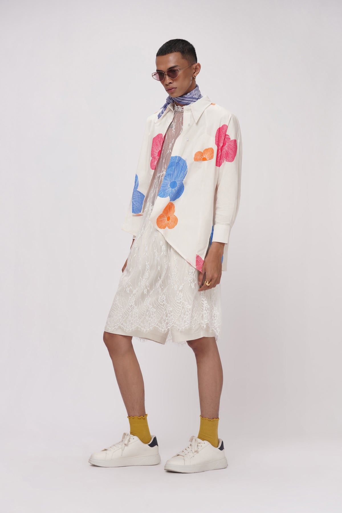 Rhea Asymmetric Shirt - Brighton