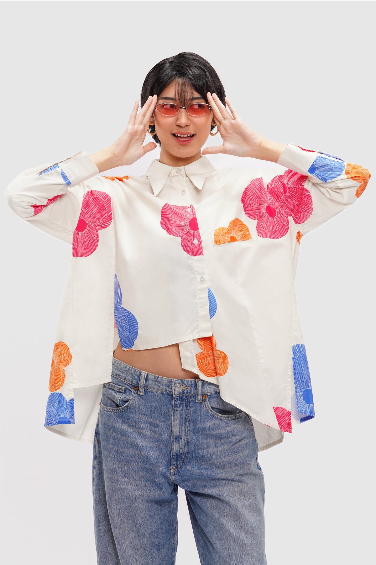 Rhea Asymmetric Shirt - Brighton