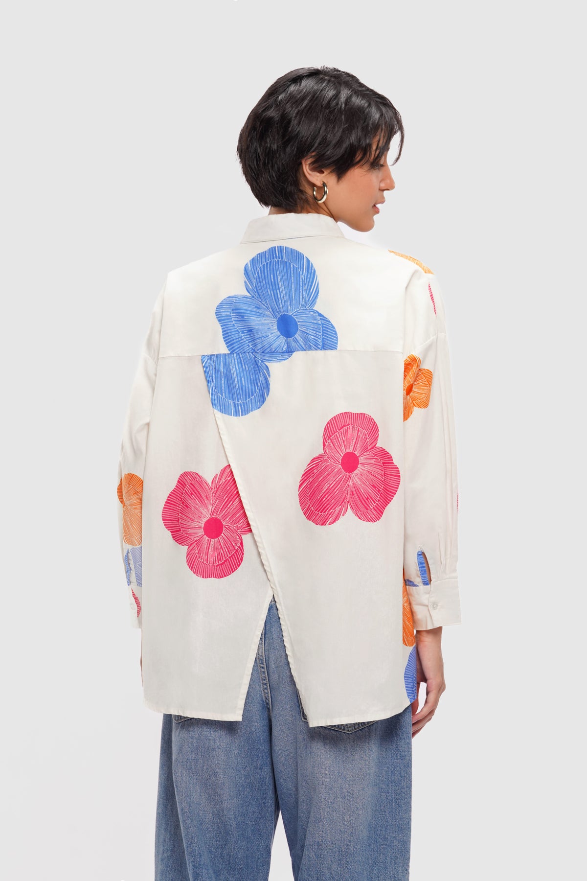 Rhea Asymmetric Shirt - Brighton