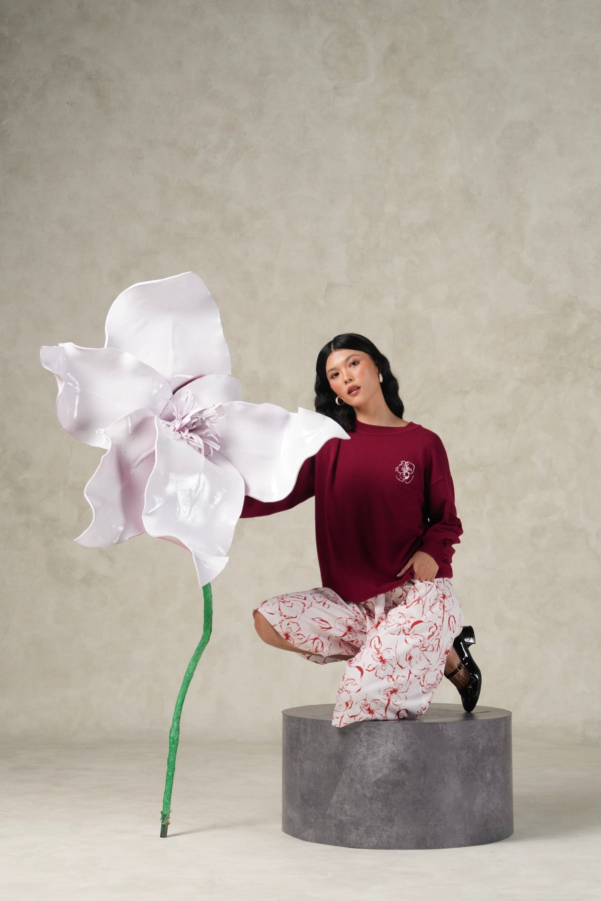 Rosansy Sweatshirt - Blush