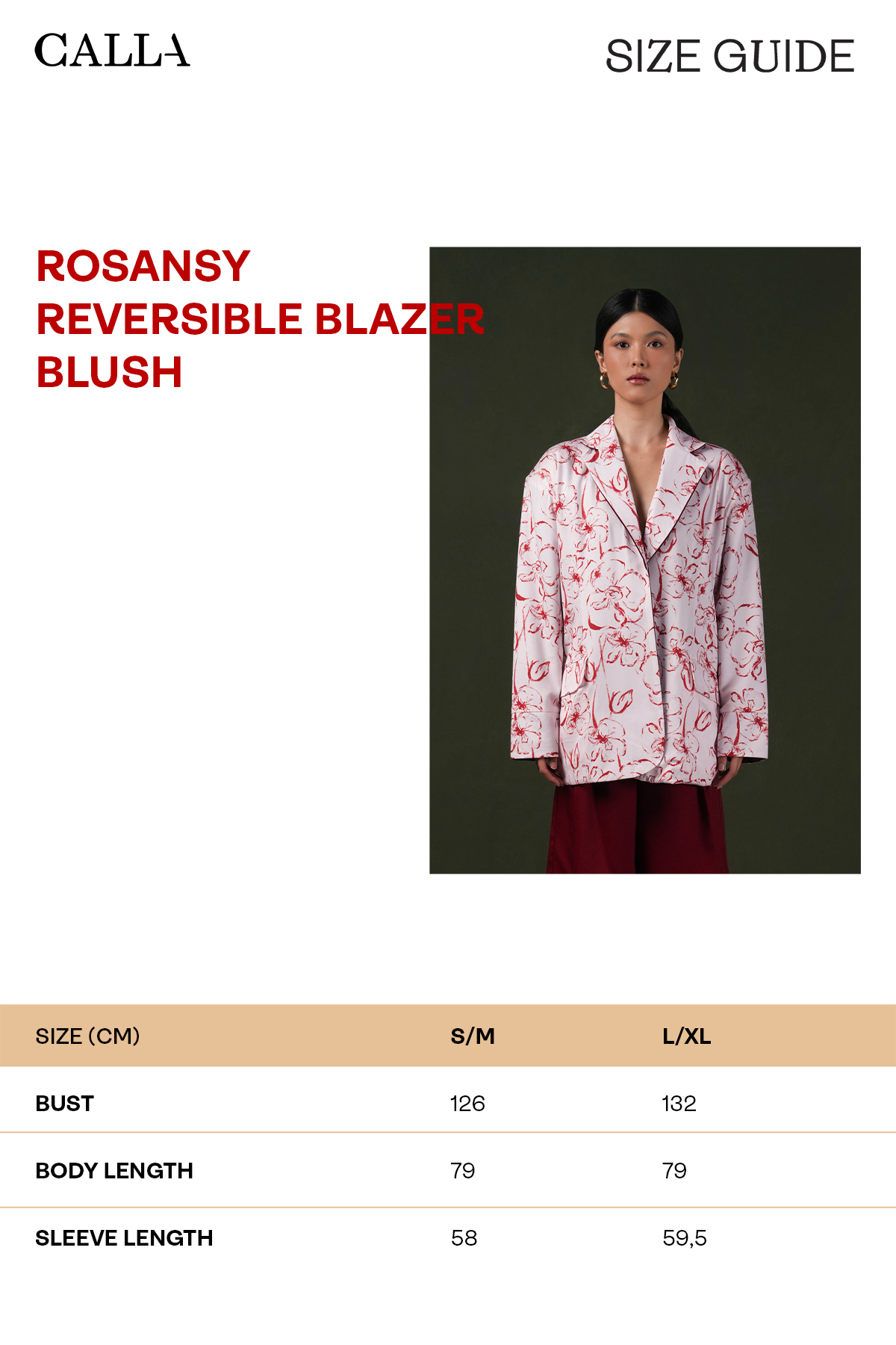 Rosansy Reversible Blazer - Blush