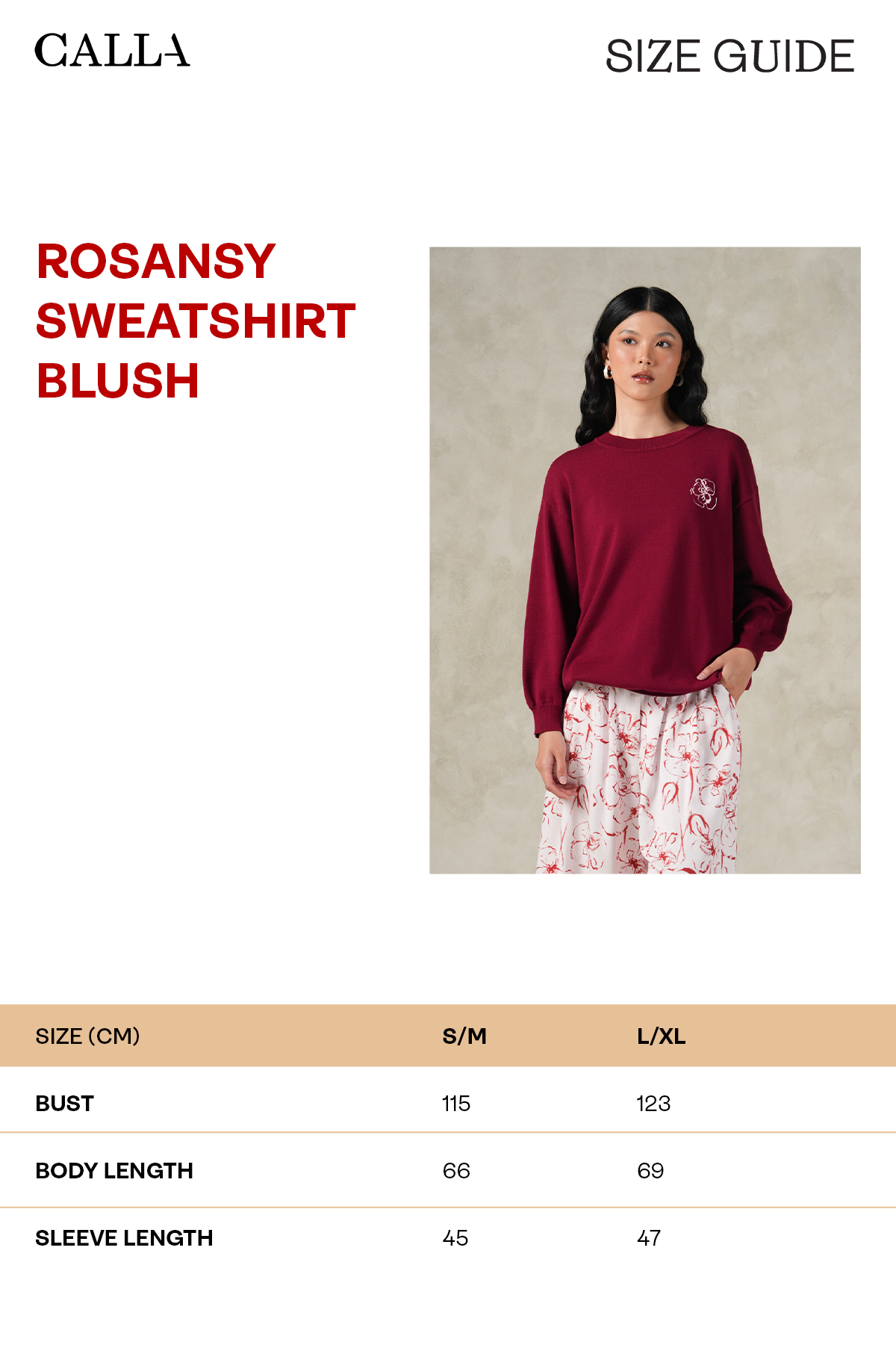 Rosansy Sweatshirt - Blush