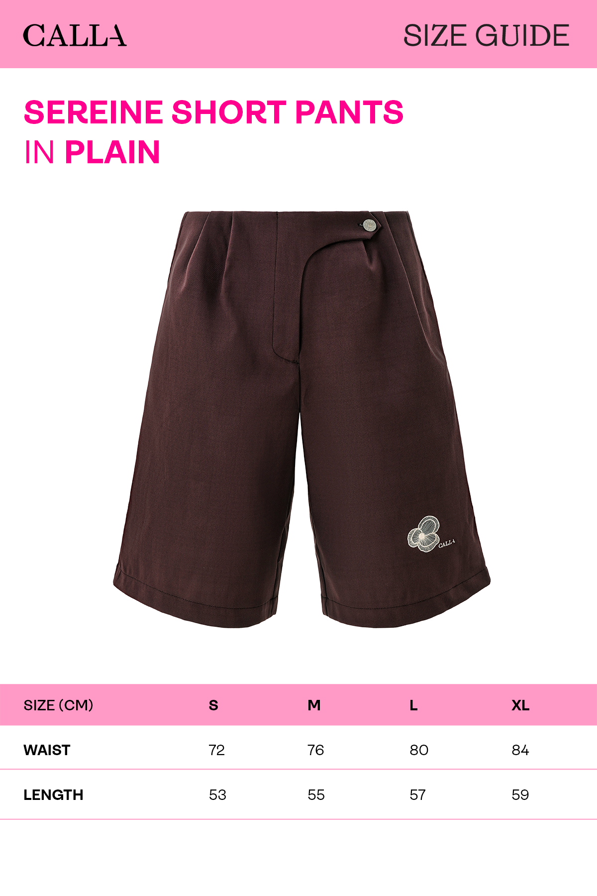 Sereine Short Pants - Plain