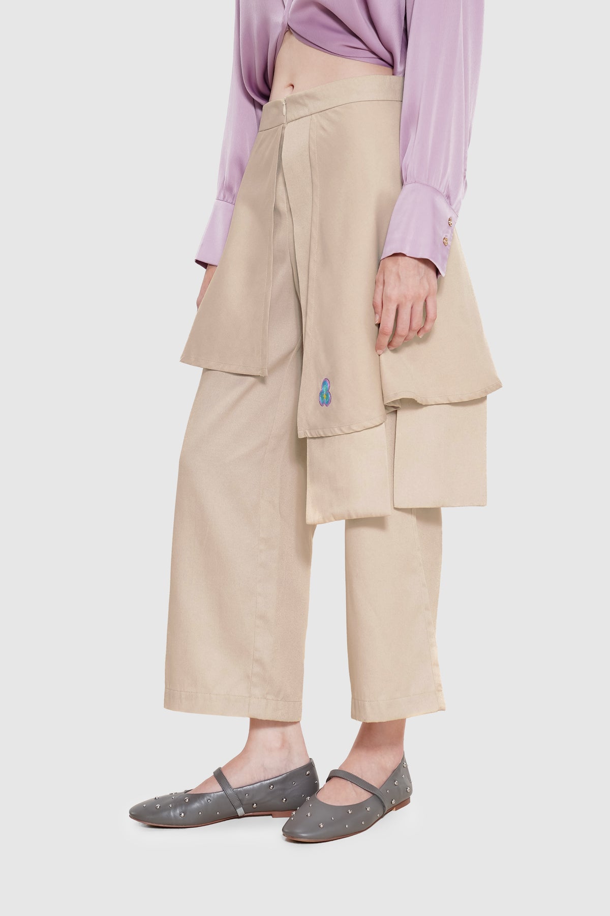 Sienna Layered Pants - Oat