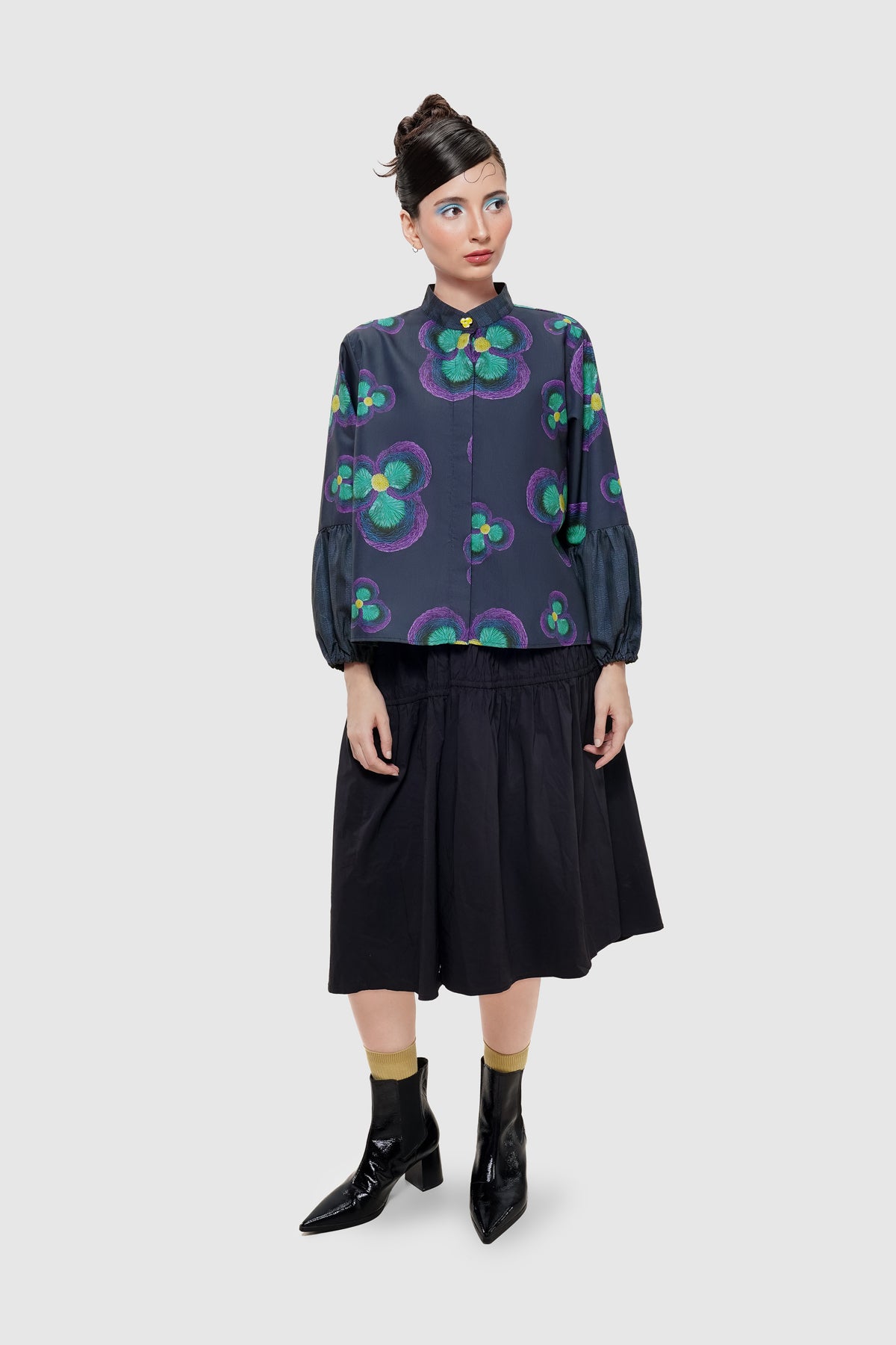 Stellar Half Puff Shirt - Nocturne