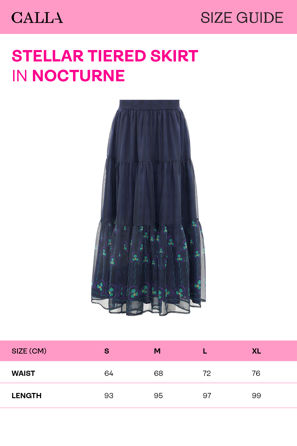 Stellar Tiered Skirt - Nocturne