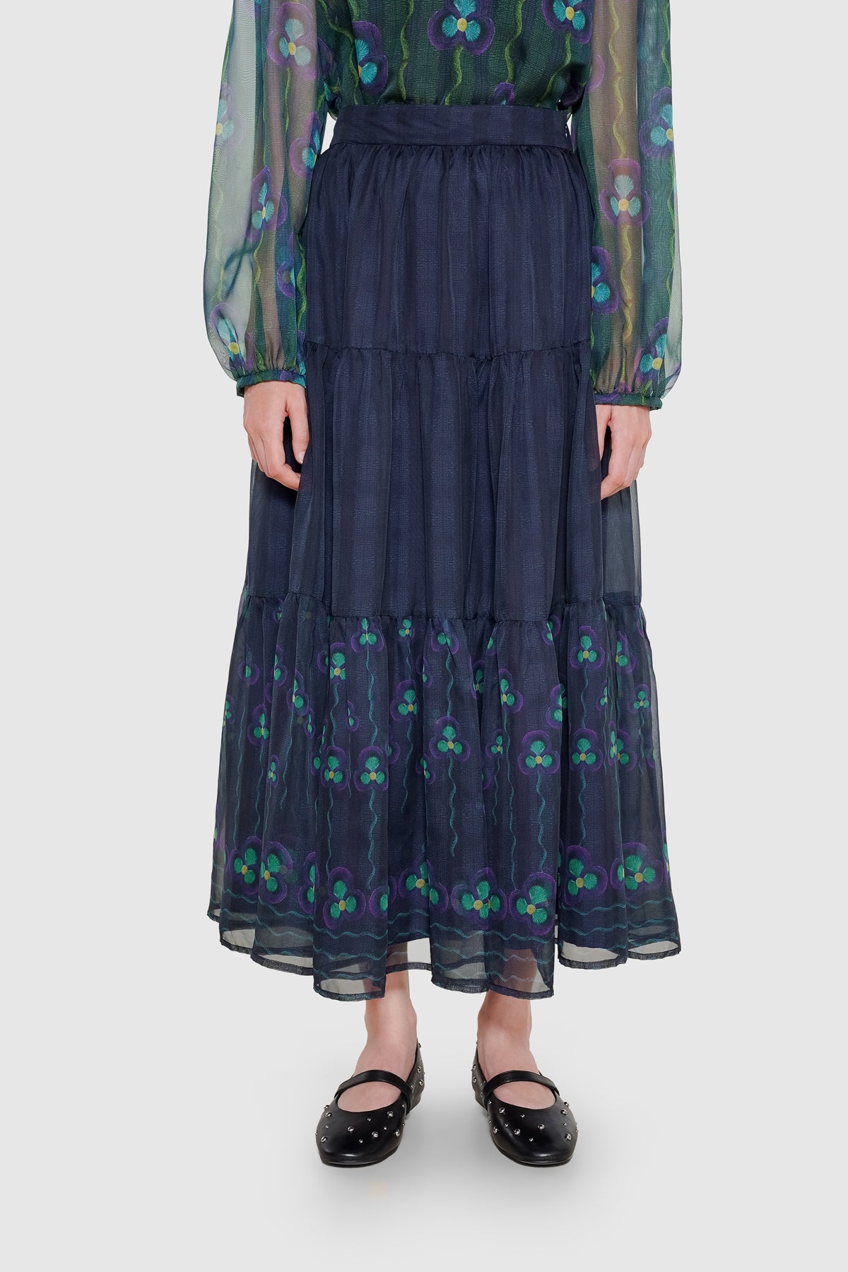 Stellar Tiered Skirt - Nocturne