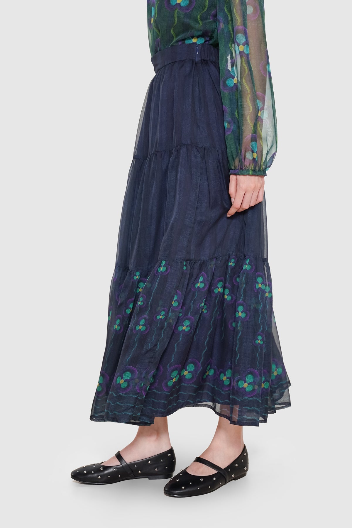 Stellar Tiered Skirt - Nocturne