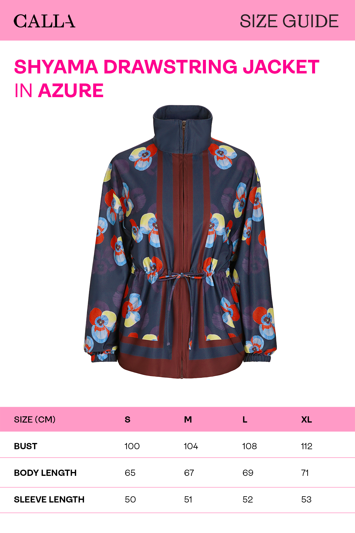 Shyama Drawstring Jacket - Azure