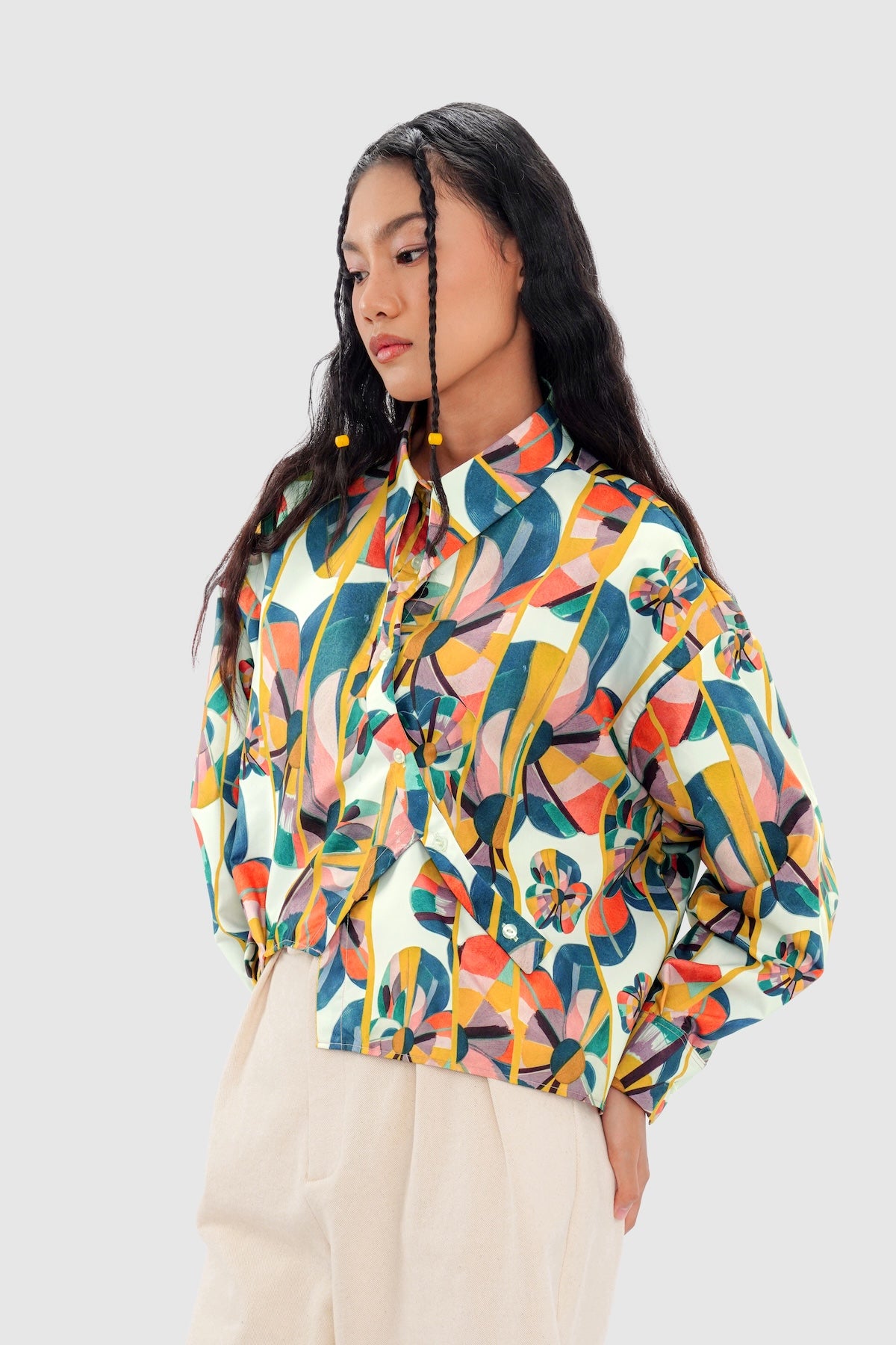 Solstice Asymmetric Shirt - Prism
