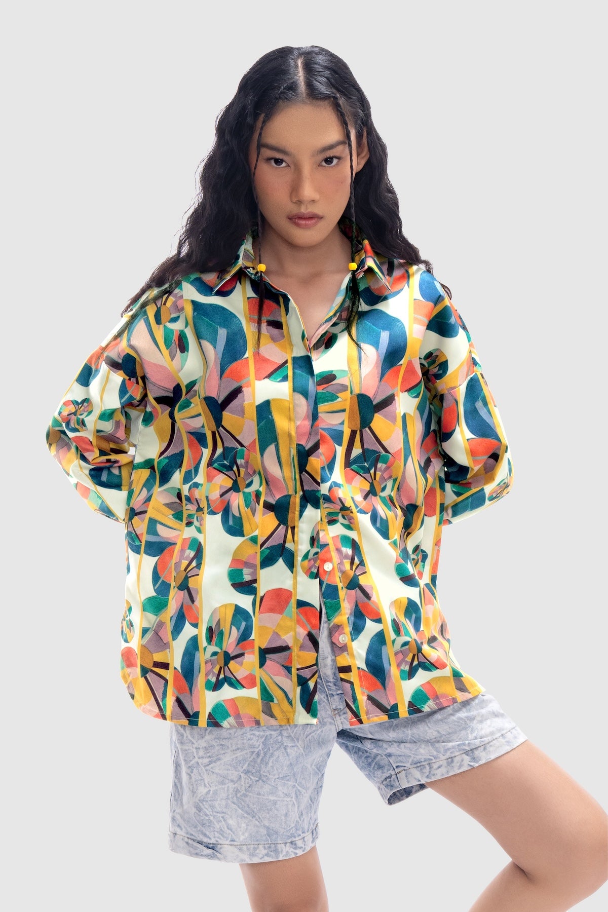 Solstice Back Button Shirt - Prism