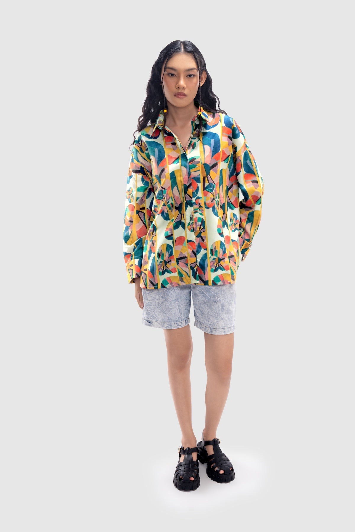 Solstice Back Button Shirt - Prism