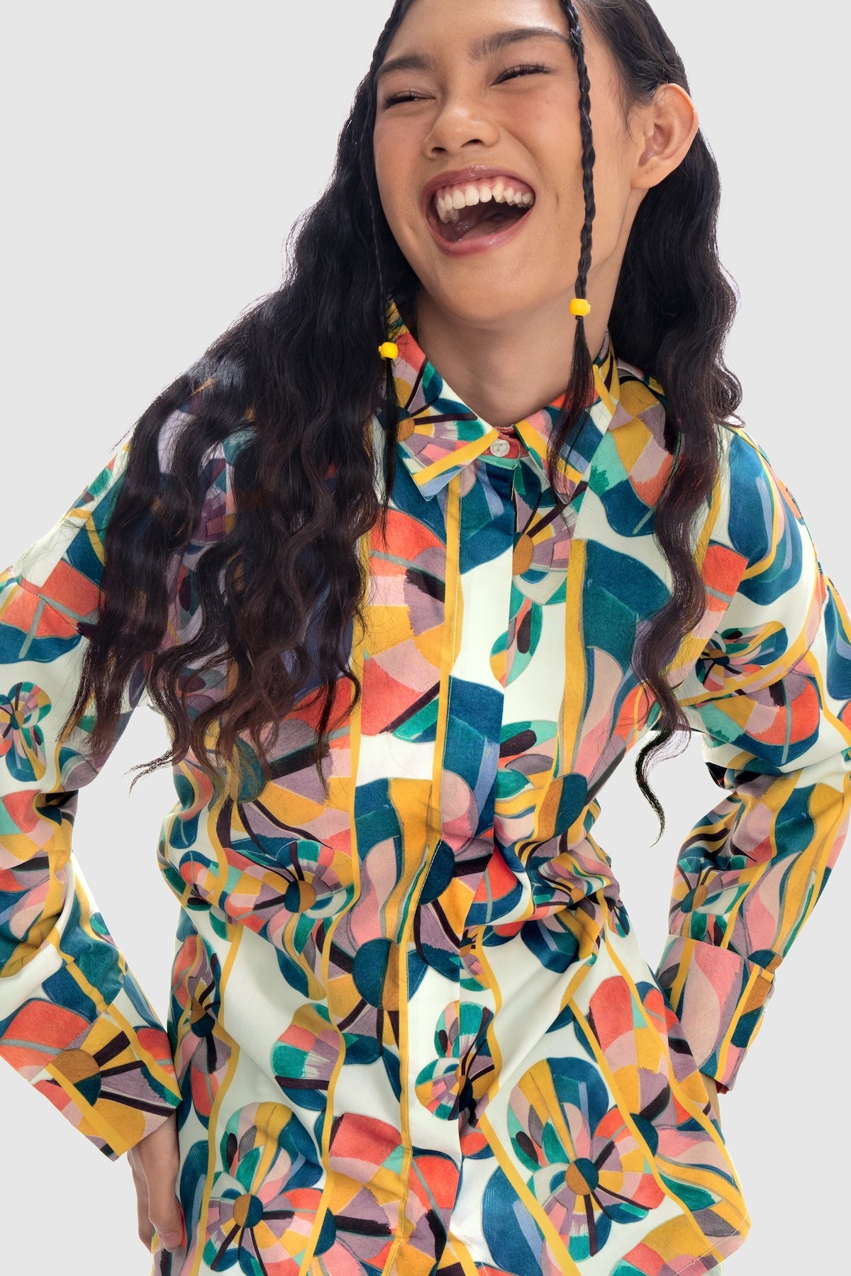 Solstice Back Button Shirt - Prism