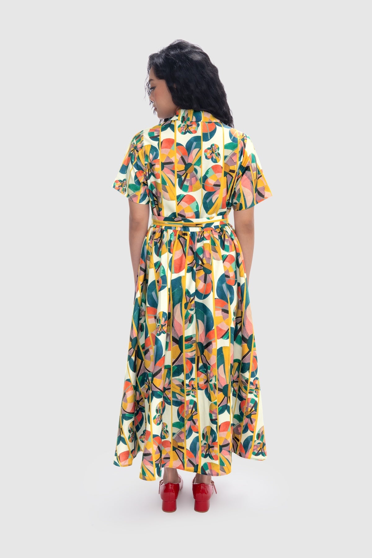Solstice Belted Dress - Prism