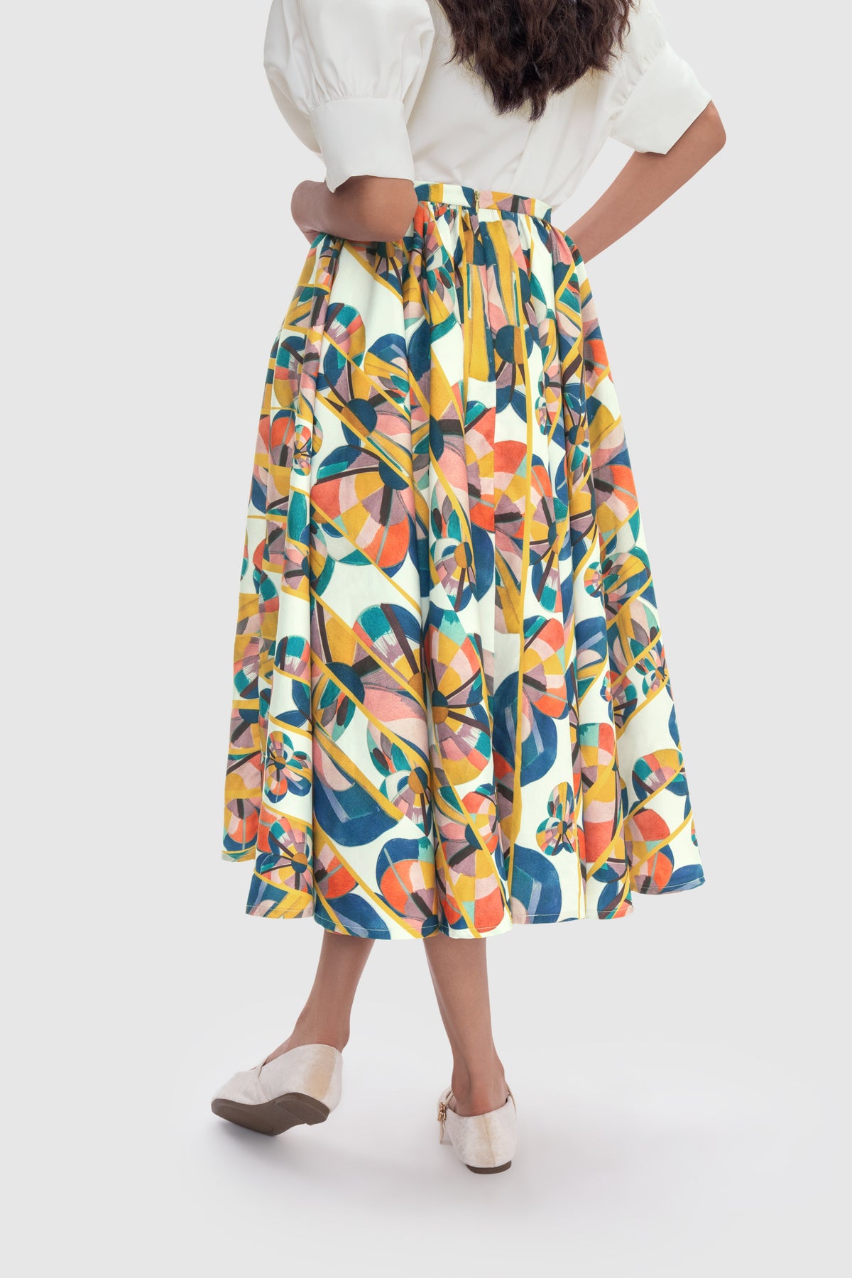 Solstice Gathered Skirt - Prism