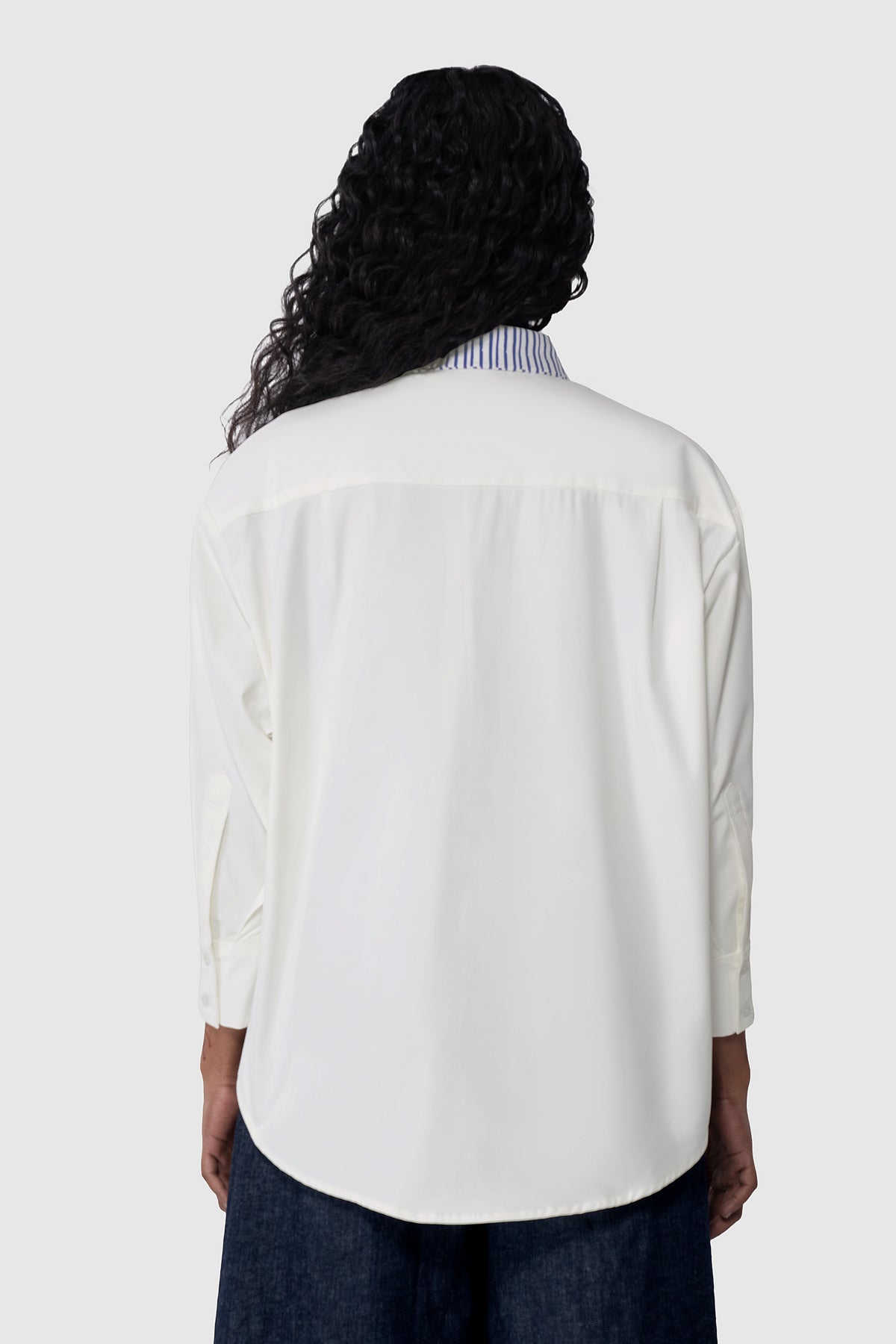 Sora Structured Shirt - Blue Pansy