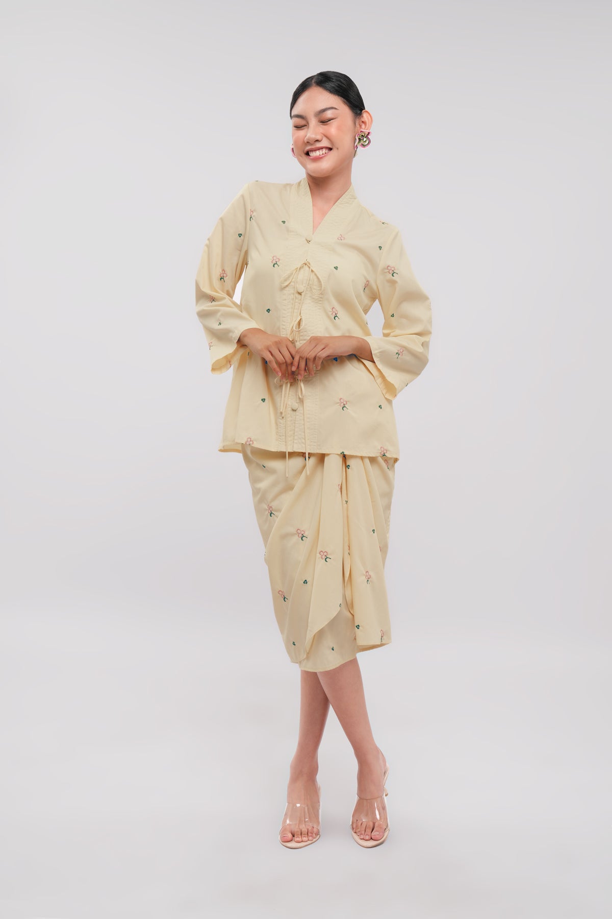 Vionne Drap Skirt - Mist