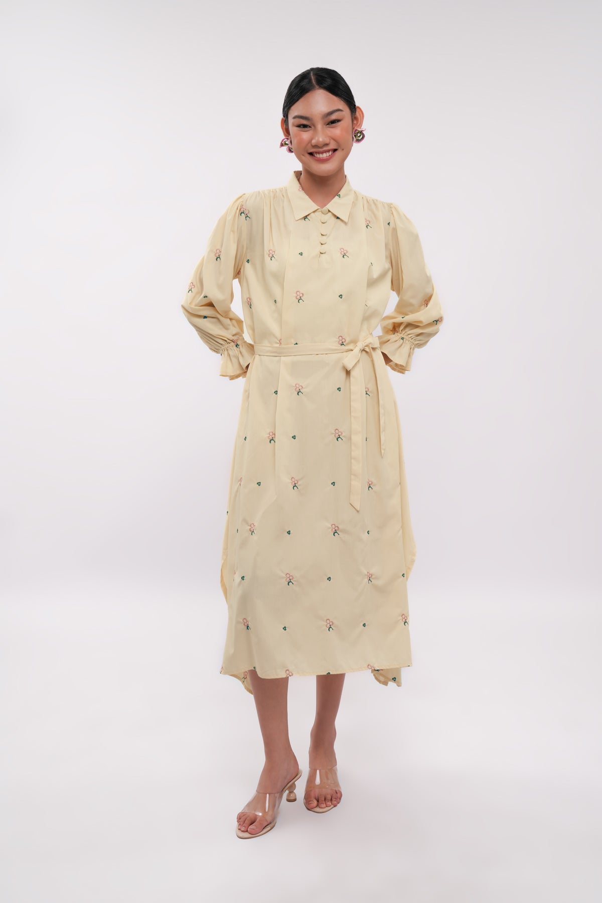 Vionne Handkerchief Dress - Mist