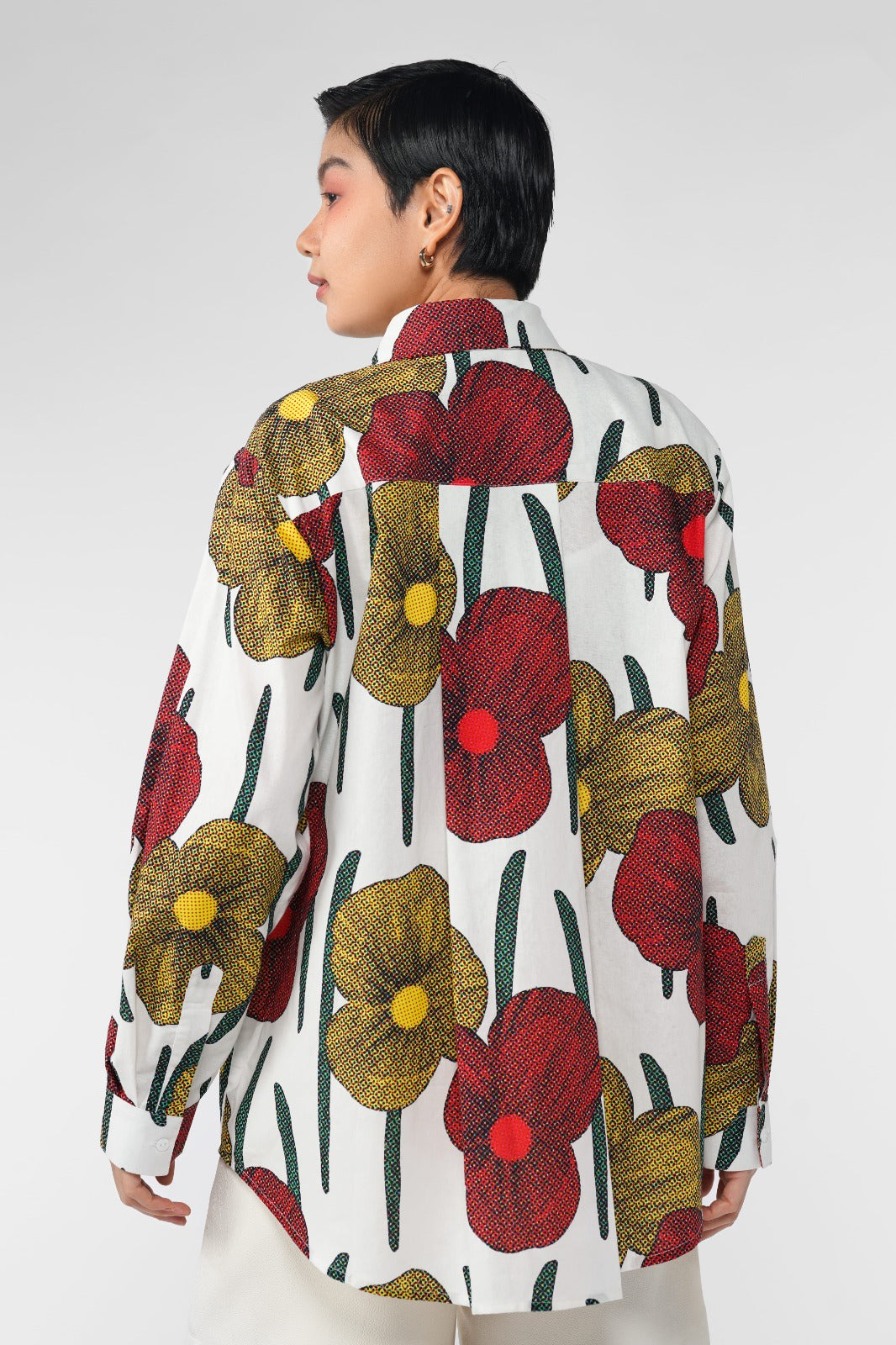Cerise Long Shirt - Tropical