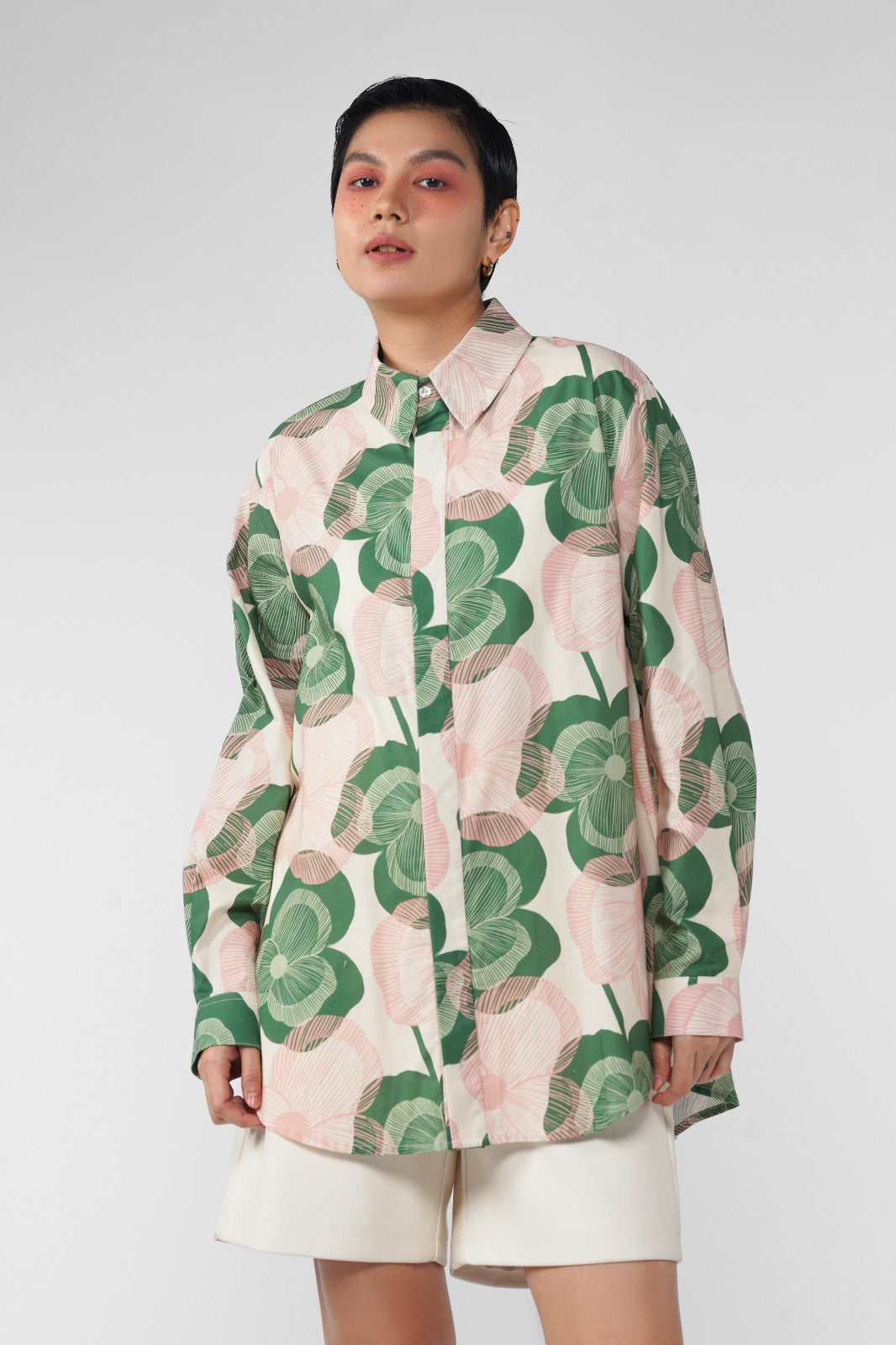 Clarisse Long Shirt - Blossom