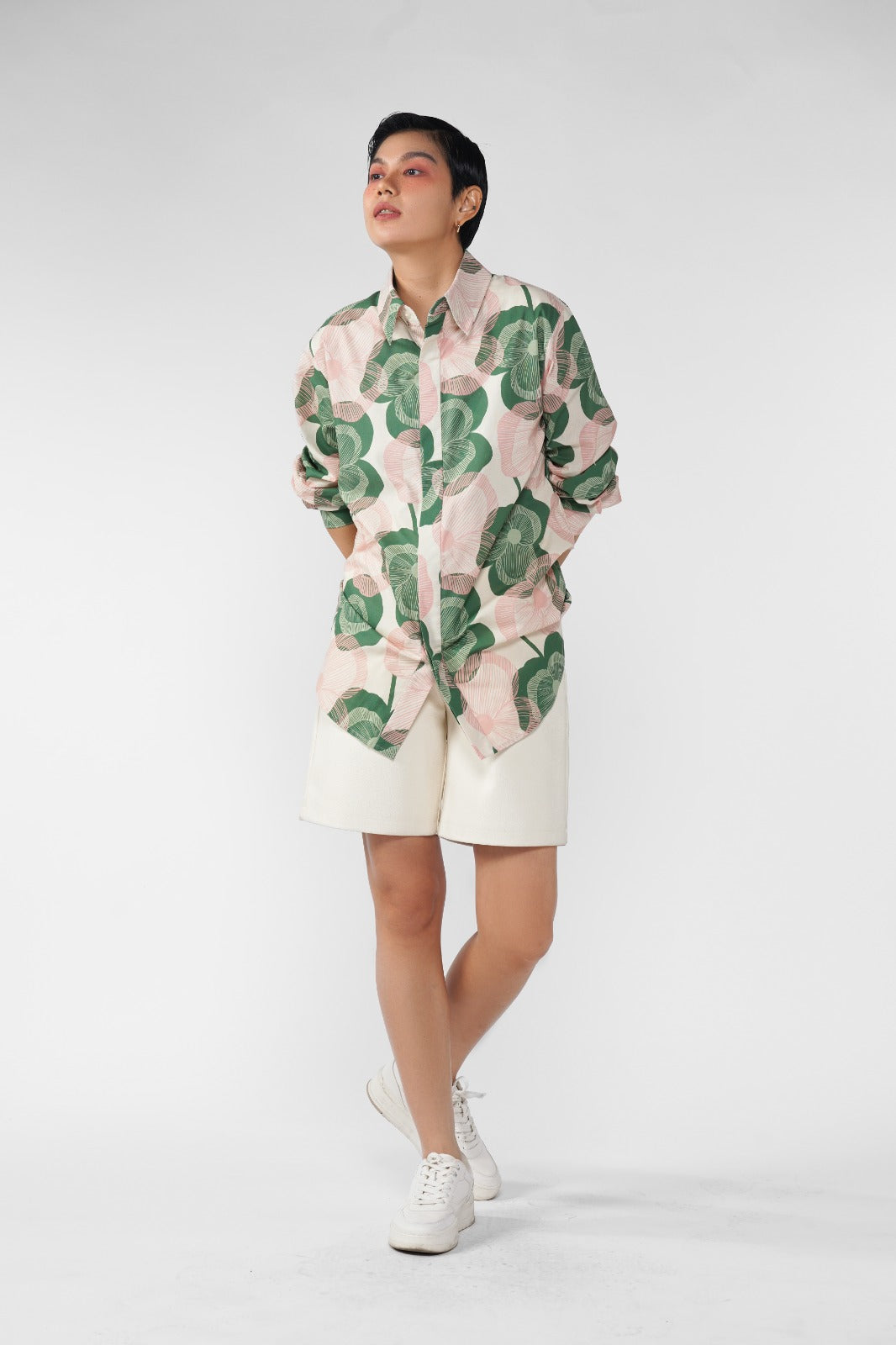 Clarisse Long Shirt - Blossom