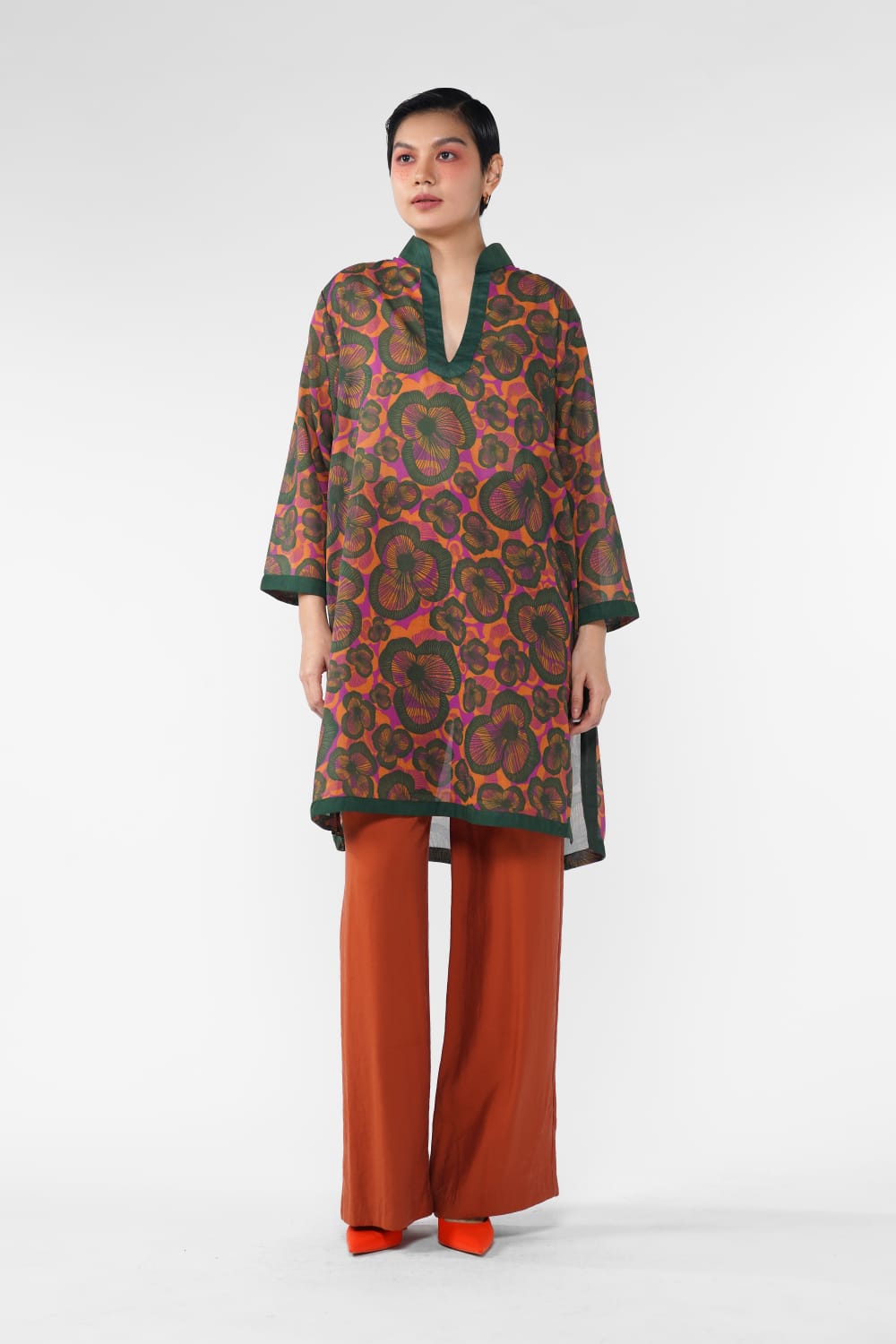 Claire Tunic Blouse - Sunset