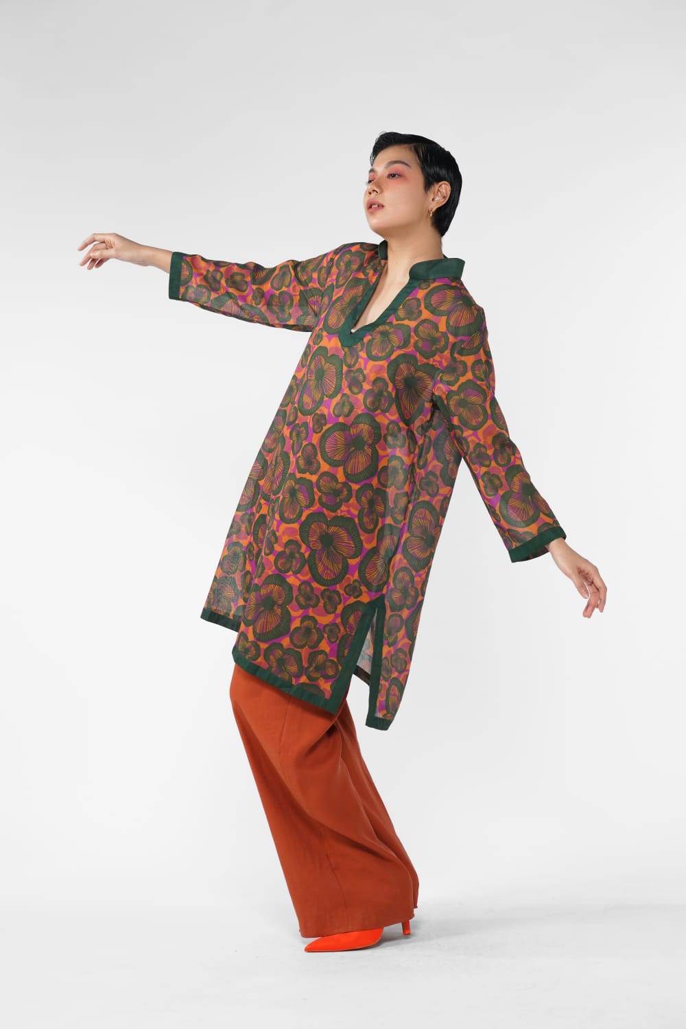 Claire Tunic Blouse - Sunset
