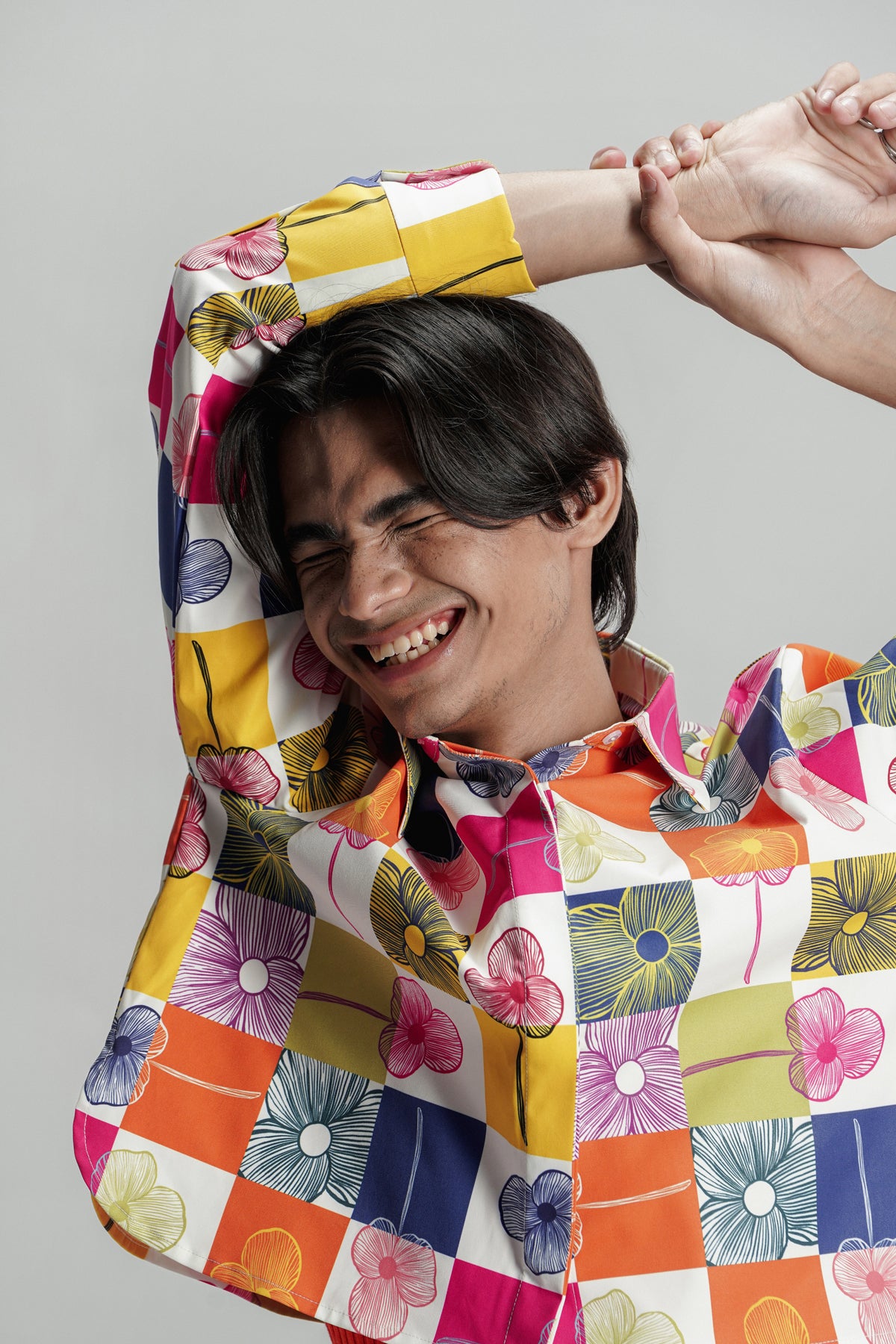 Zoe Crop Shirt - Confetti