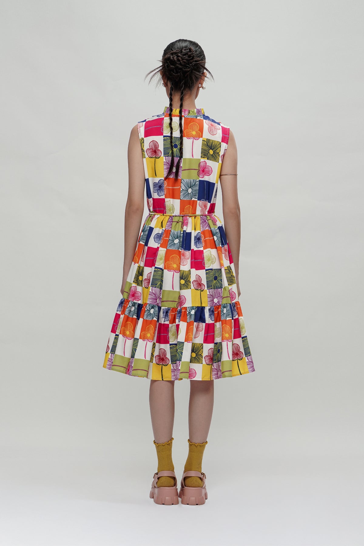 Zoe Ruffle Dress - Confetti