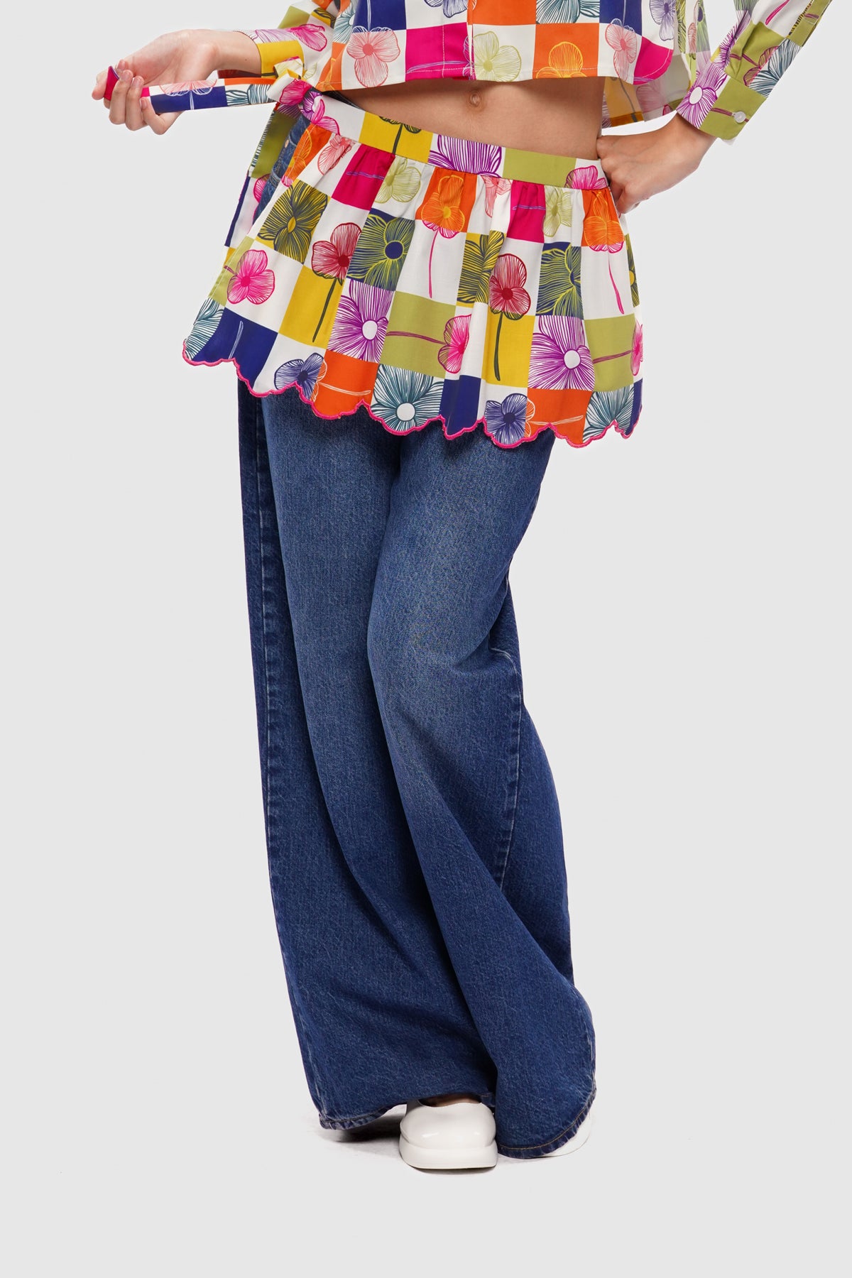 Zoe Peplum - Confetti