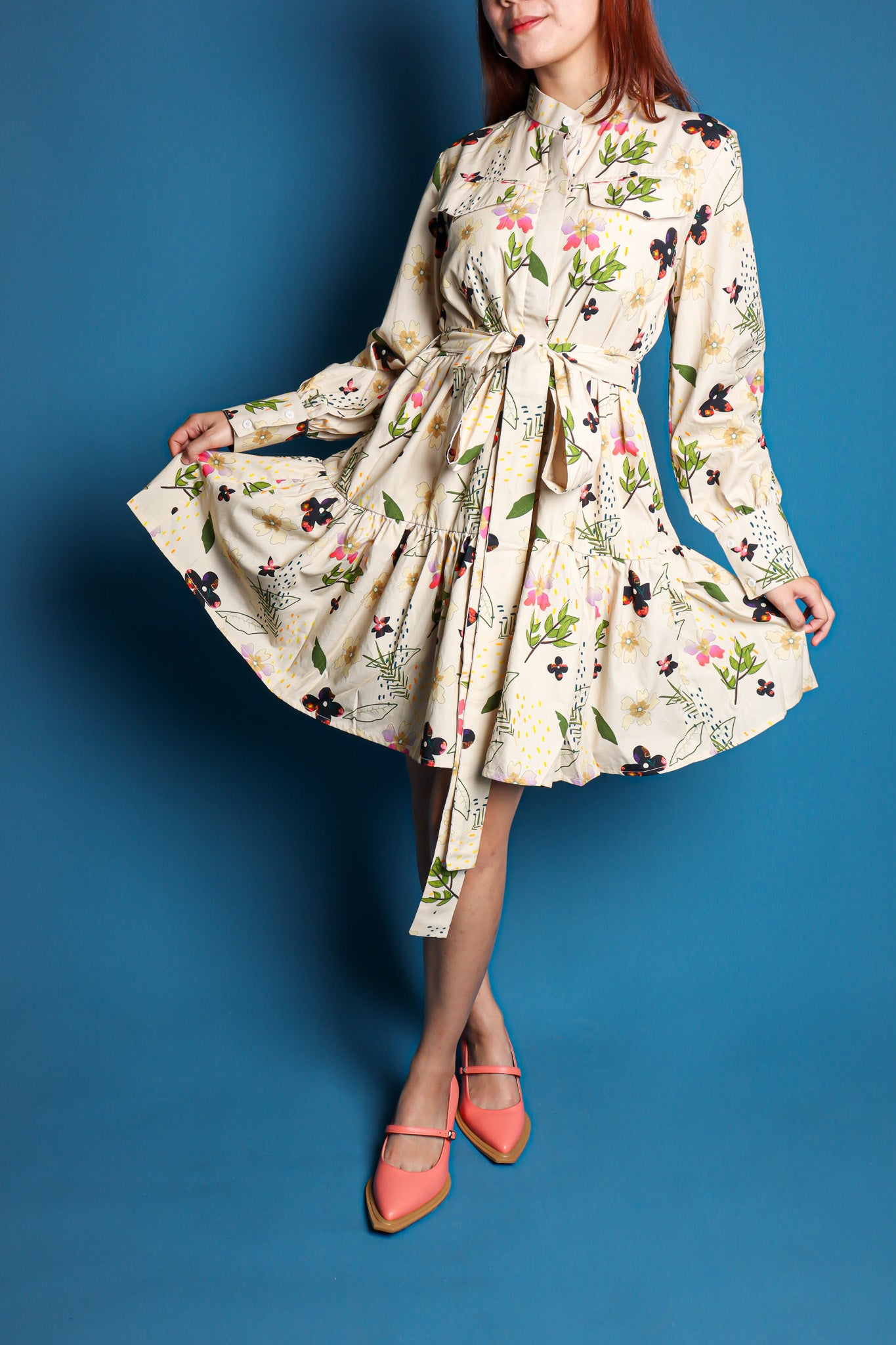 Sawyer Flower Midi Dress main image 1