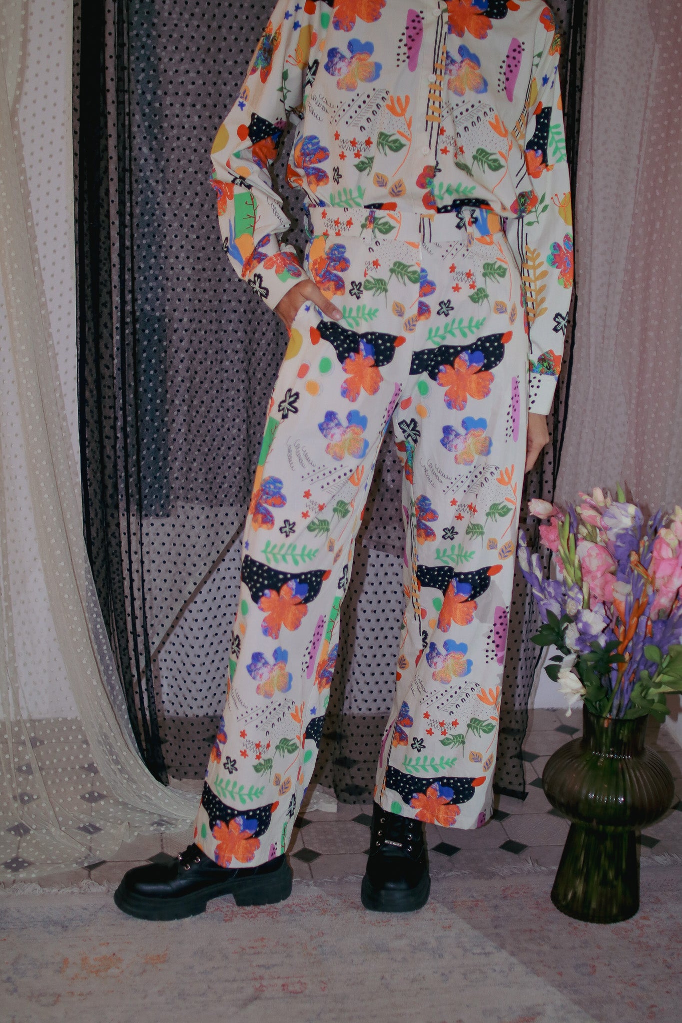 BLOOMING RAYA PALAZZO PANTS