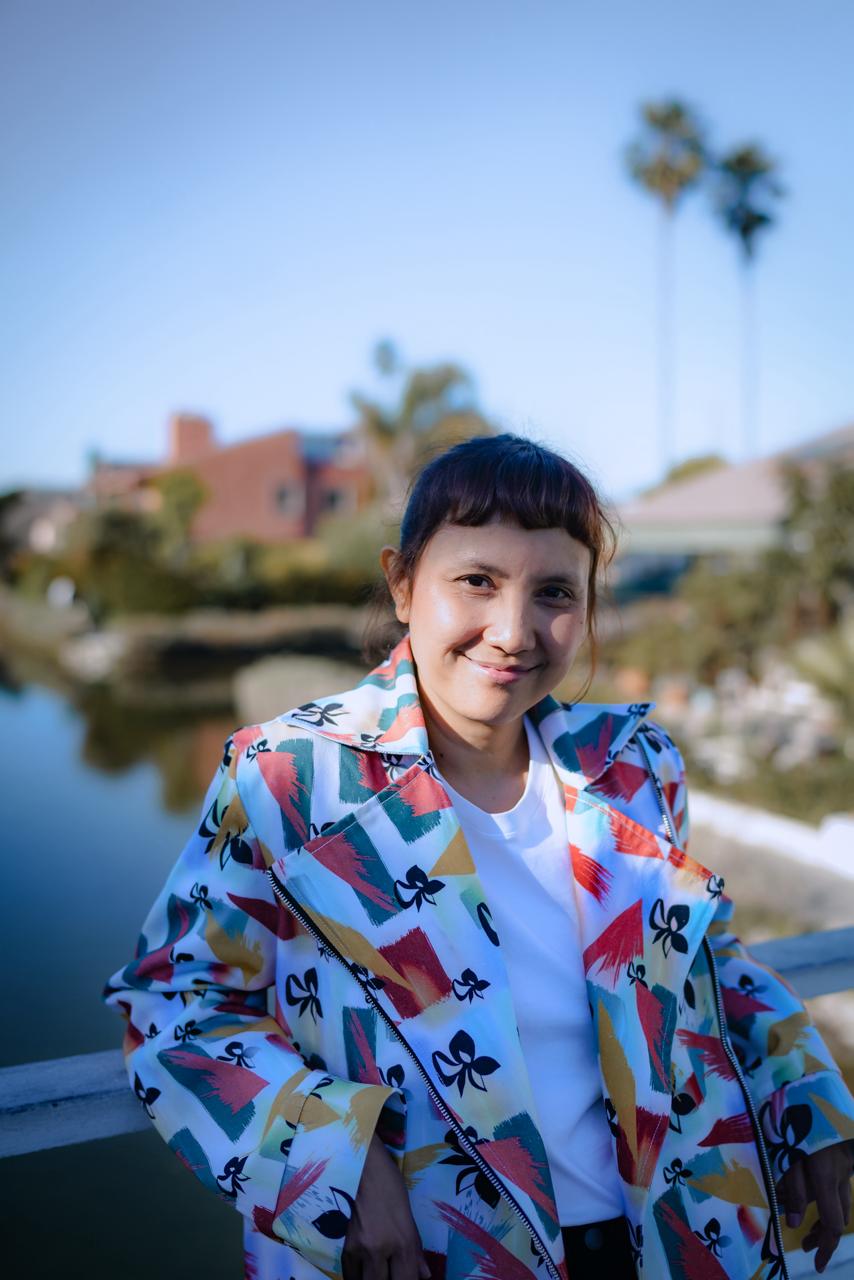 FLOWER SPLASH DENIM JACKET