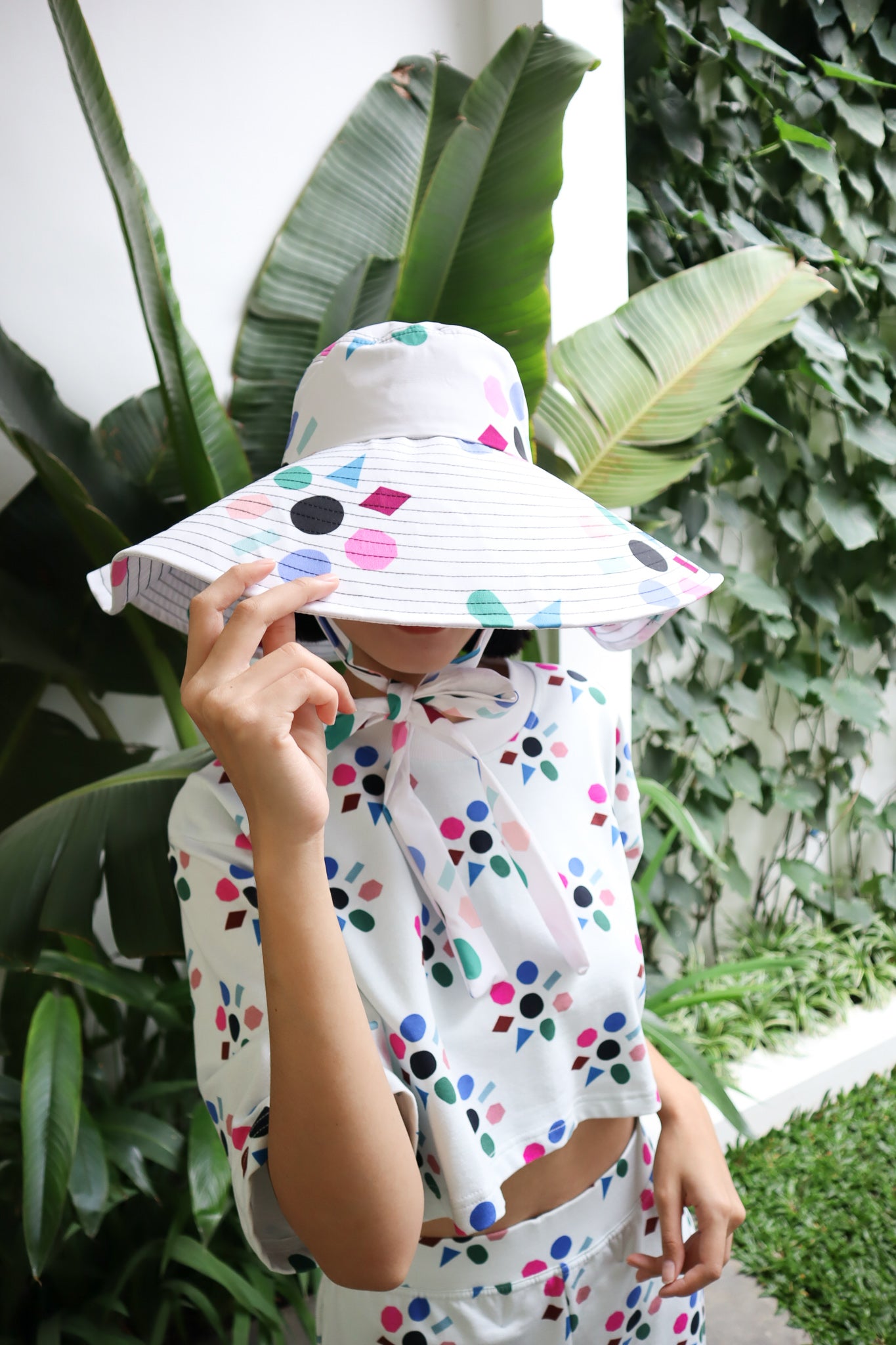 WHITE SEED SUMMER HAT