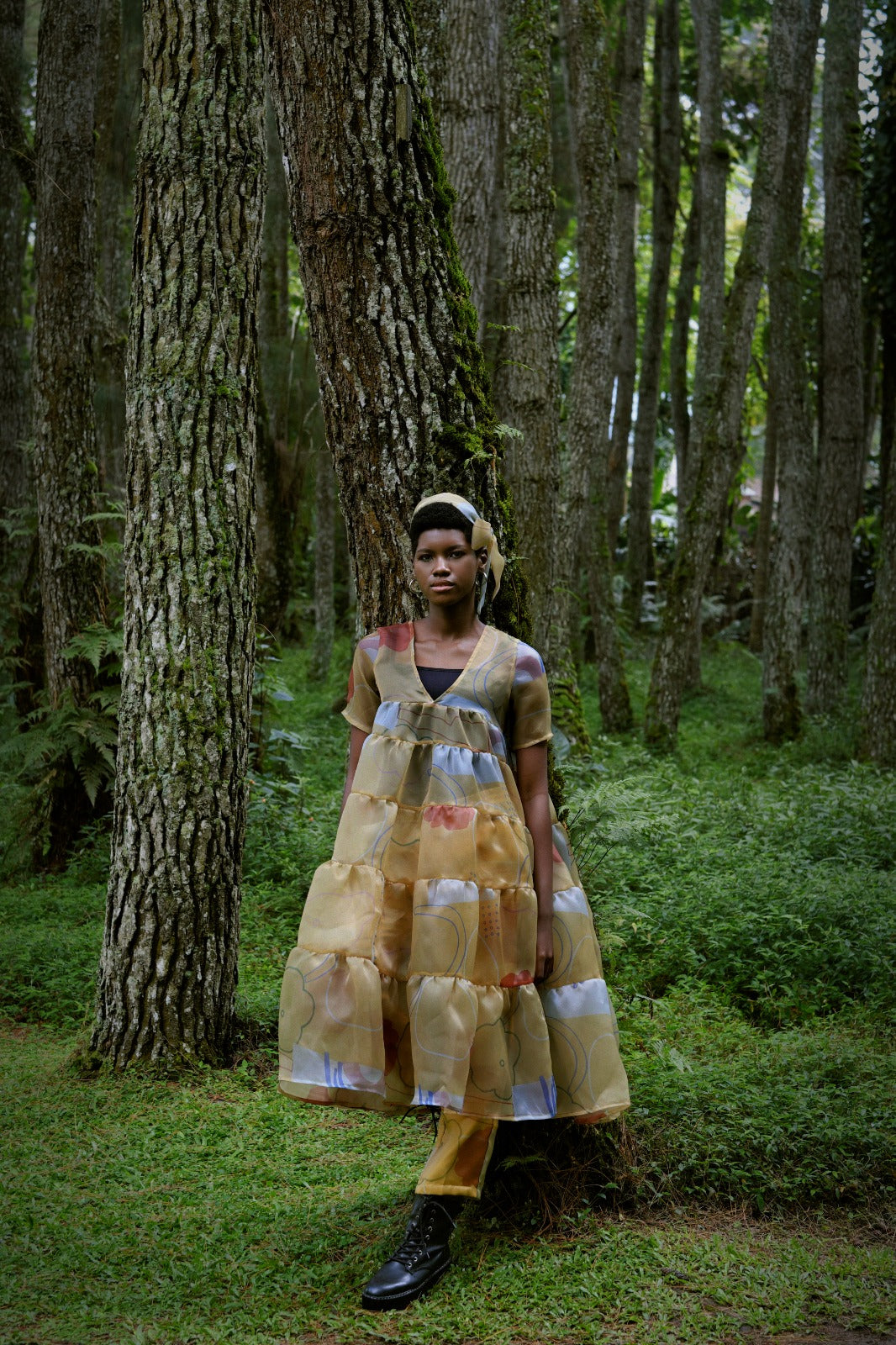 BEAU YELLOW ORGANZA DRESS