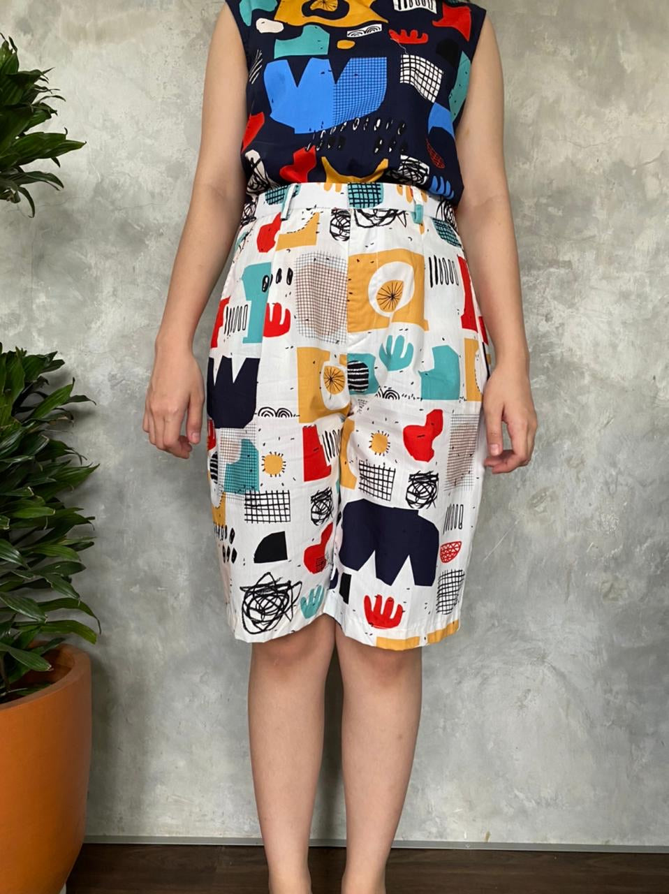 ANTHONY WHITE BERMUDA PANTS
