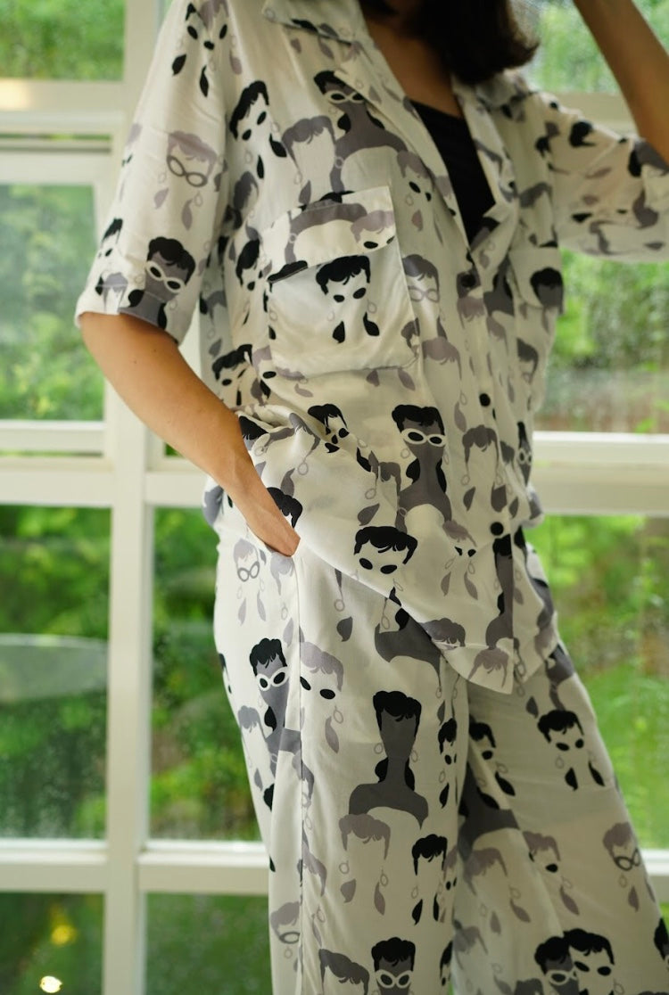 BARBIE BW PALAZZO PANTS
