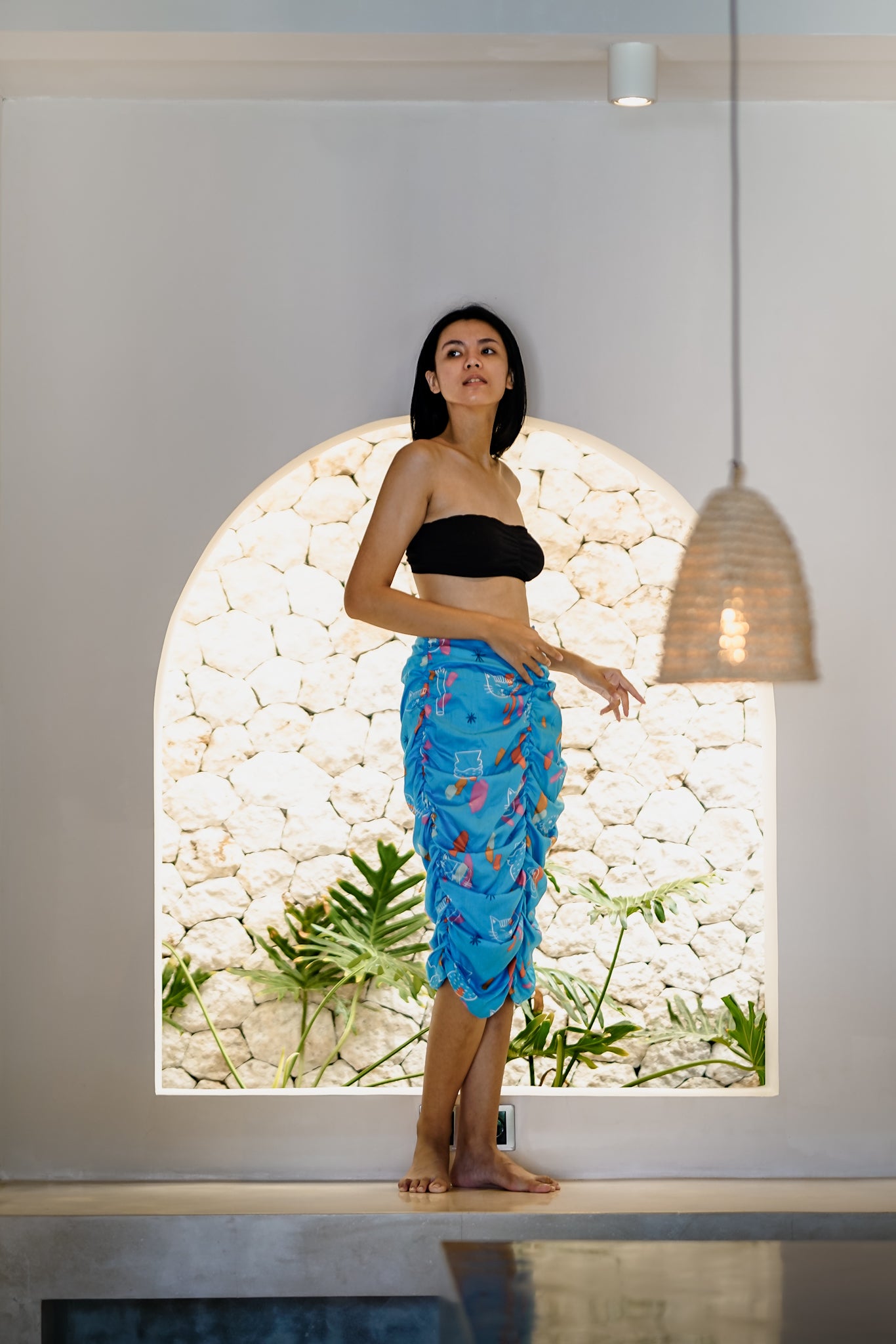 CAT BLUE SKIRT