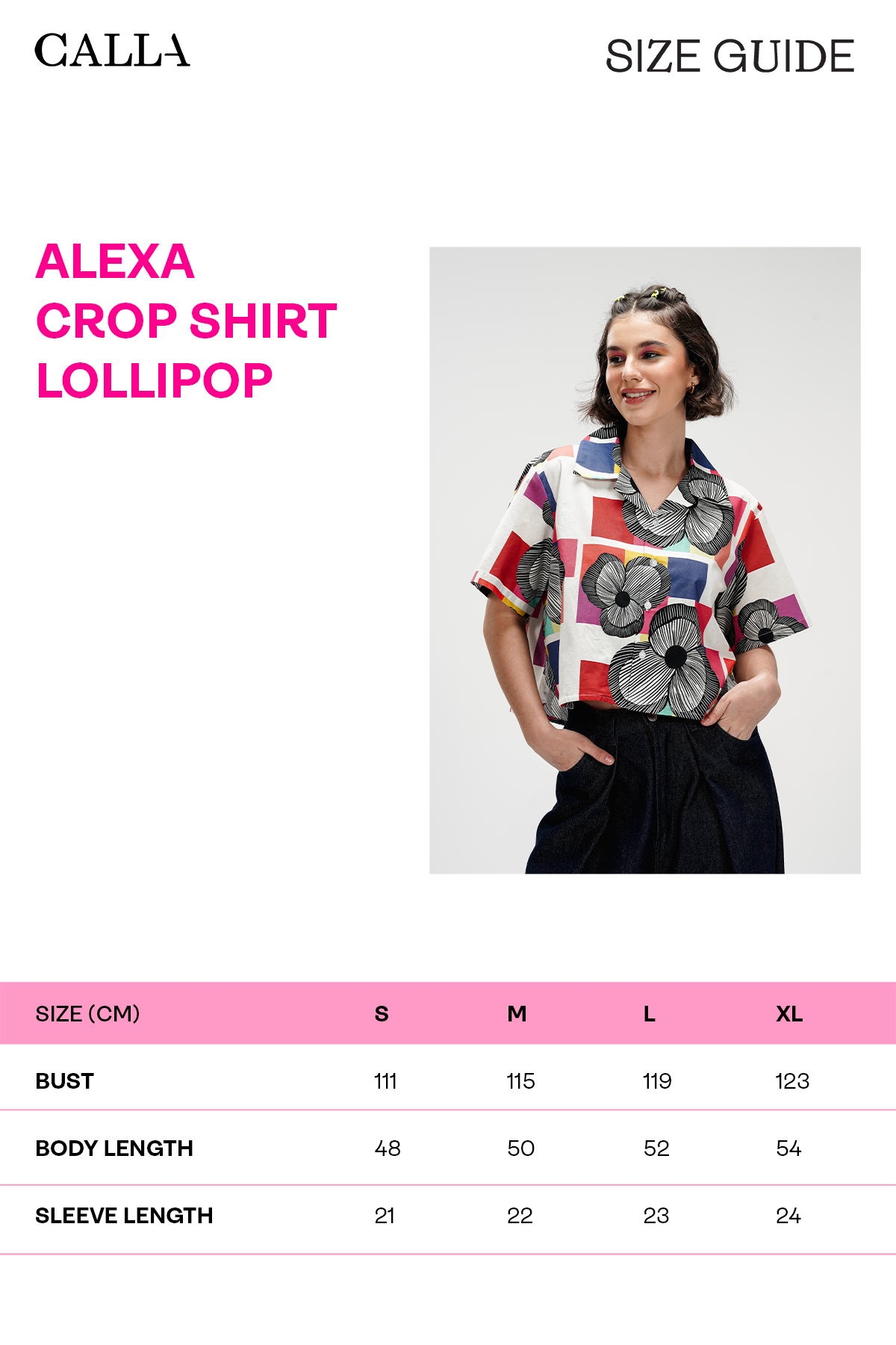 Alexa Crop Shirt - Lollipop