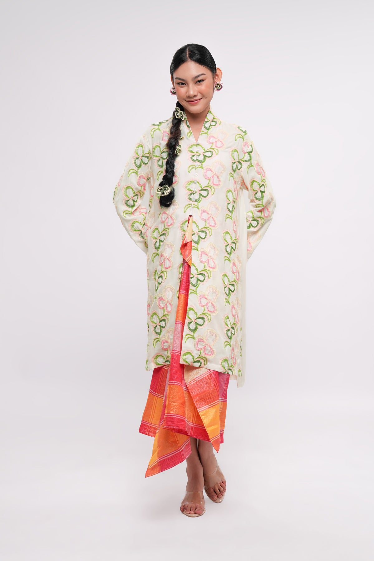 Averin Embroidery Tunic - Milk