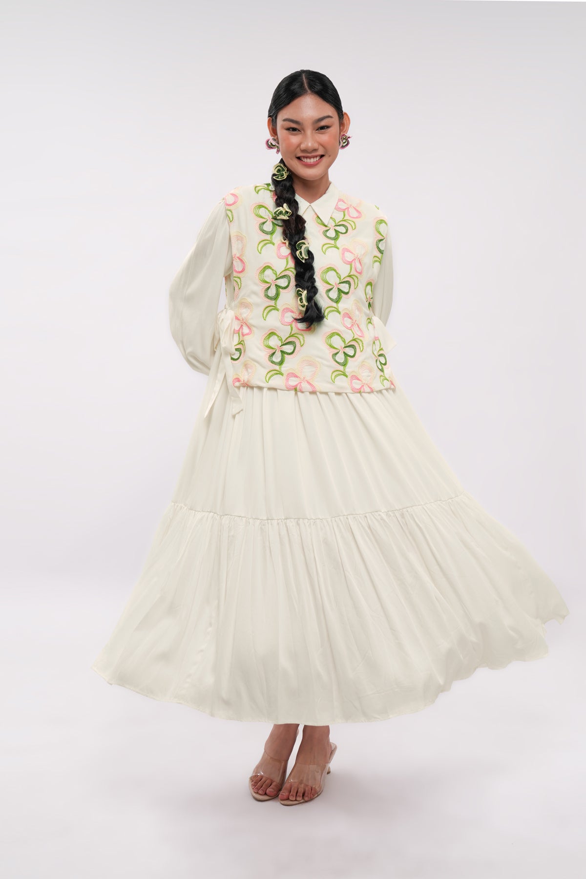 Averin Long Dress - Milk