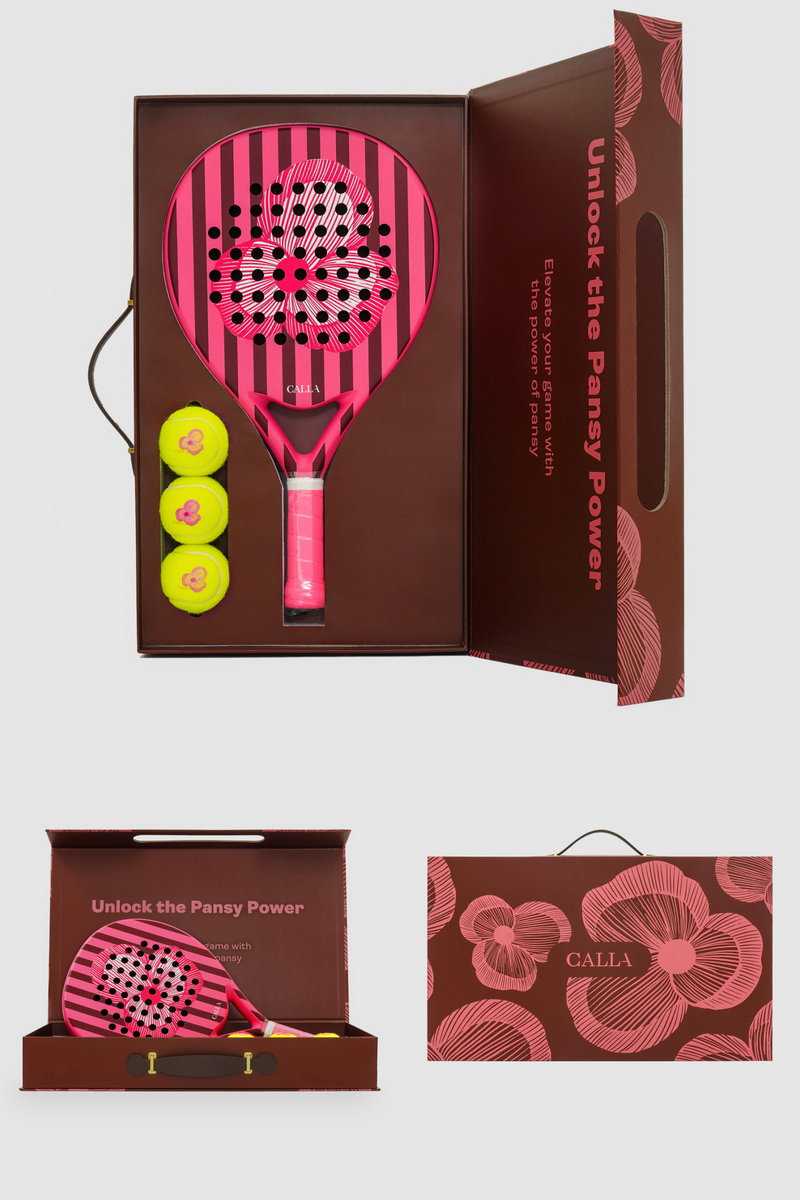 Blooming Pansy Padel Racket Package