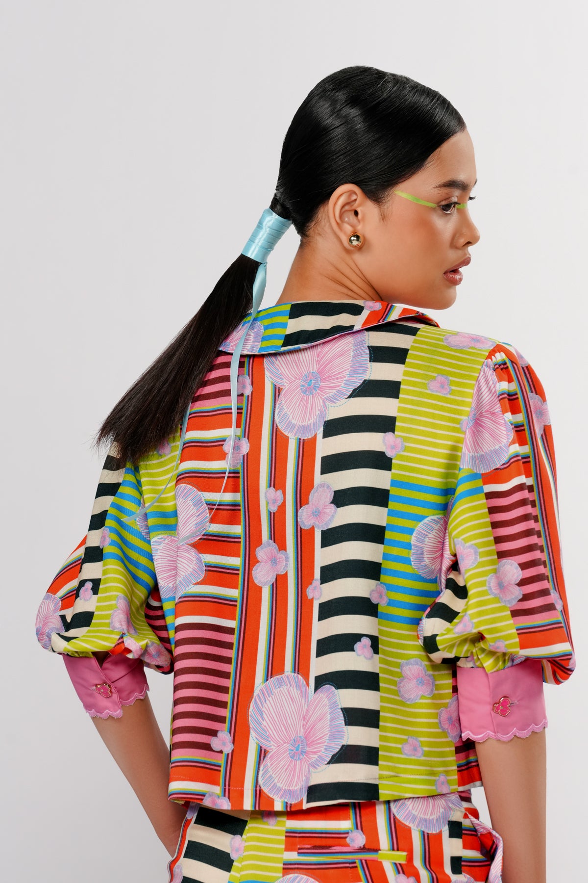 Bloomscape Crop Shirt - Vibrant