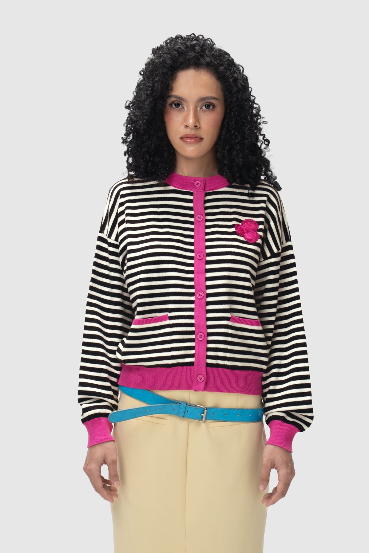 Chloe Cardigan - Stripe