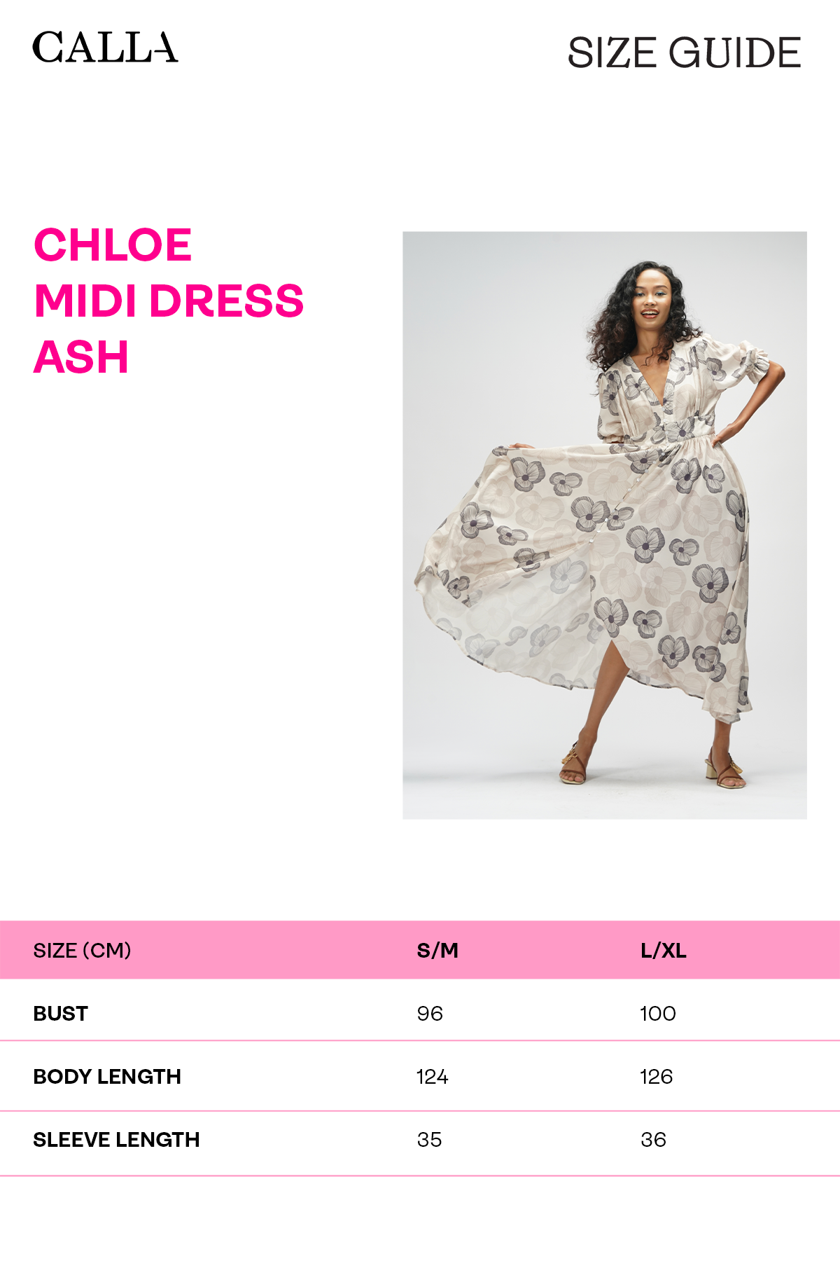Chloe Midi Dress - Ash