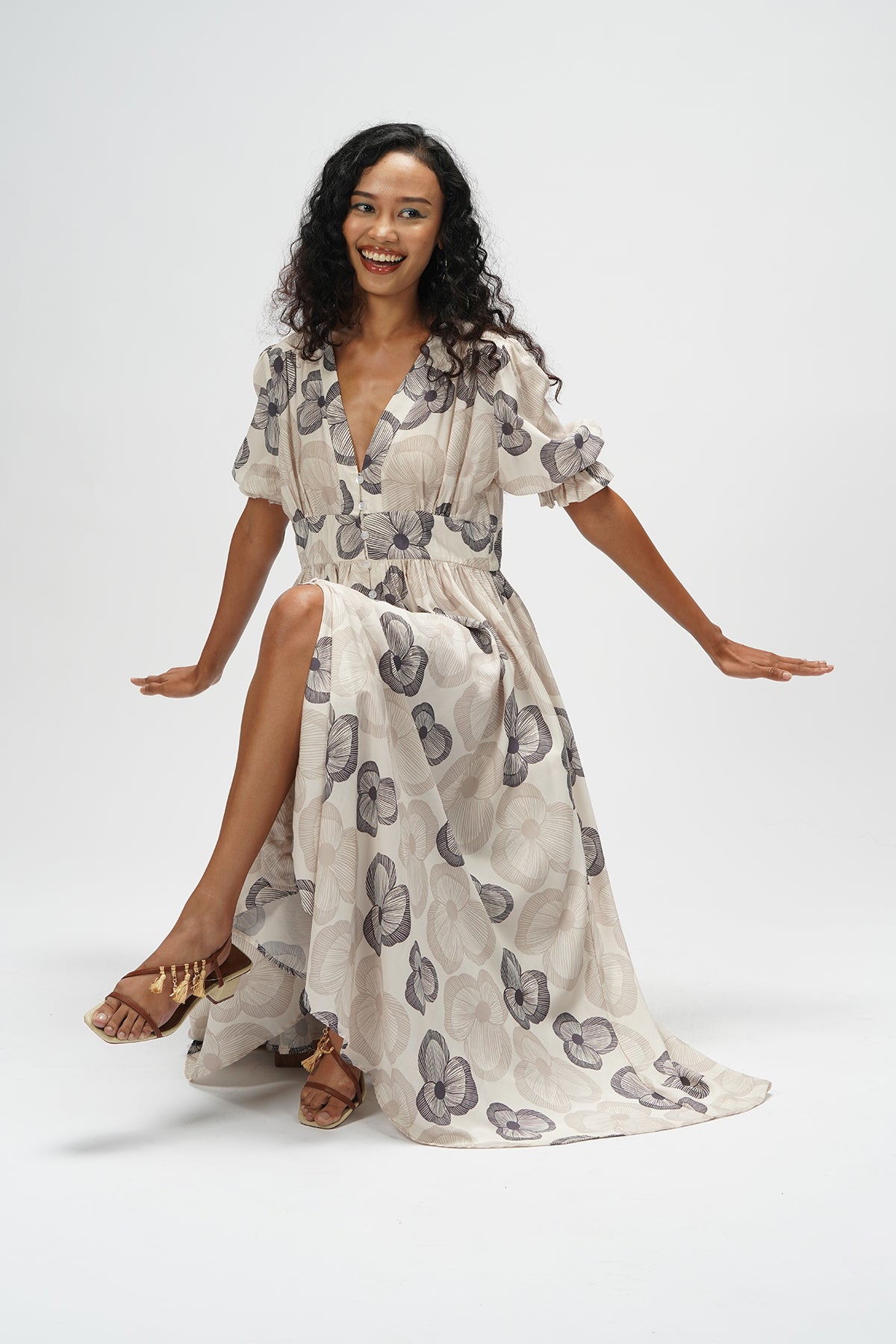 Chloe Midi Dress - Ash