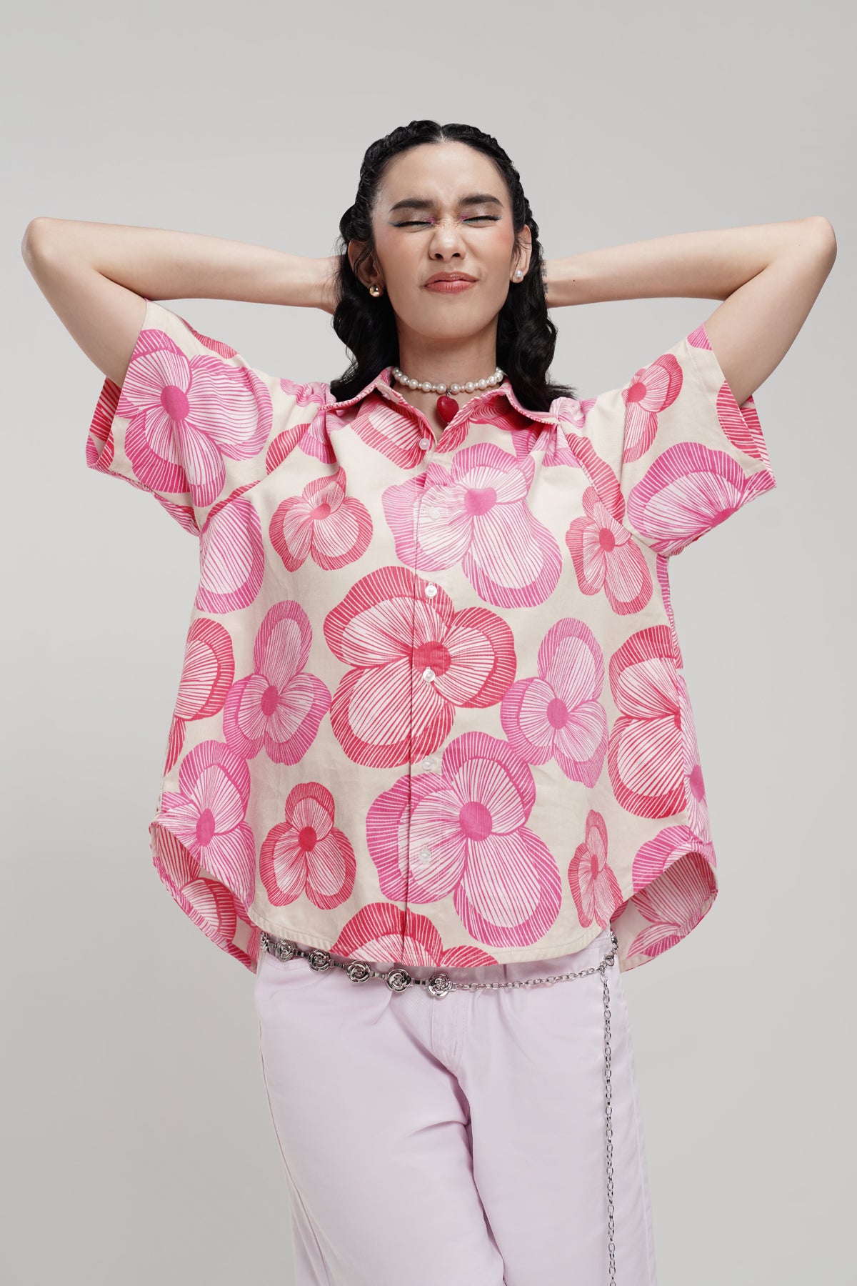 Cinta Corduroy Shirt - Pink