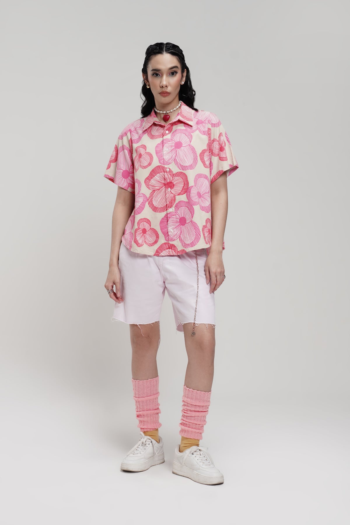 Cinta Corduroy Shirt - Pink