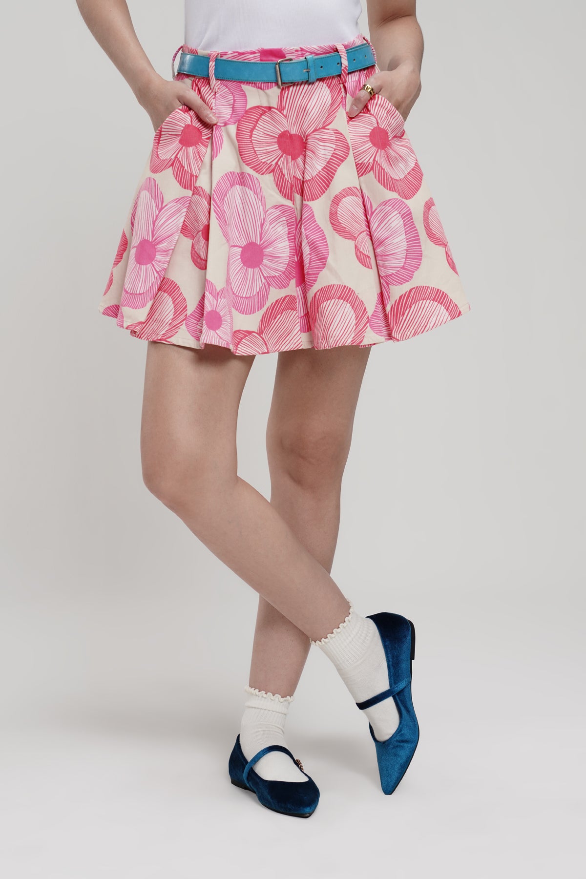 Cinta Corduroy Skort - Pink
