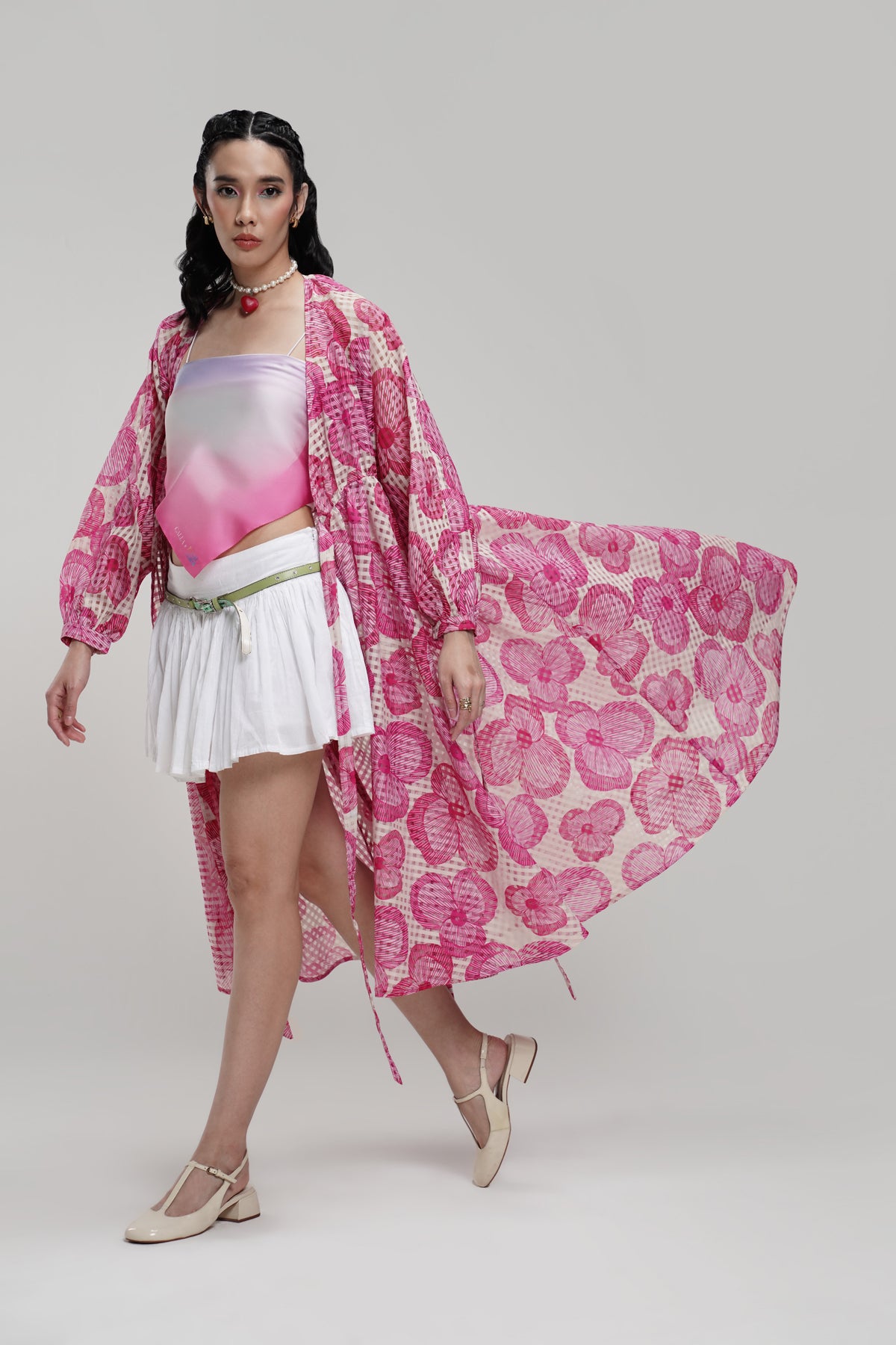Cinta Long Outer - Pink